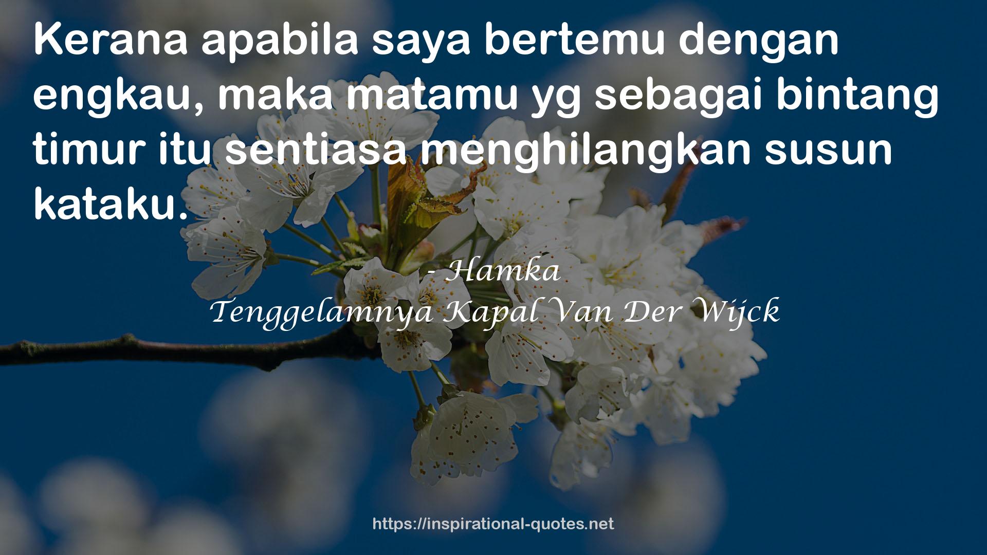 Tenggelamnya Kapal Van Der Wijck QUOTES