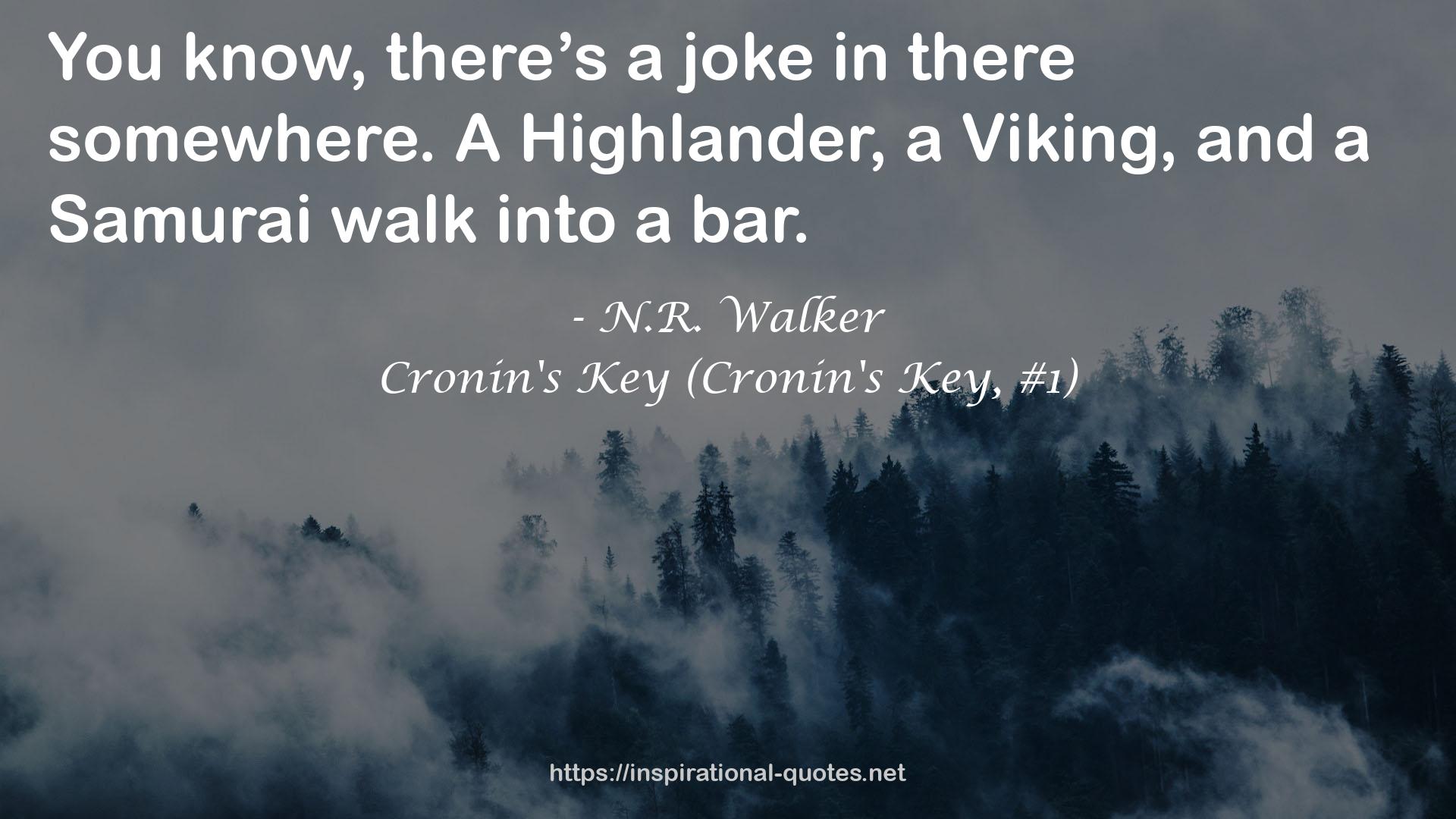 Cronin's Key (Cronin's Key, #1) QUOTES