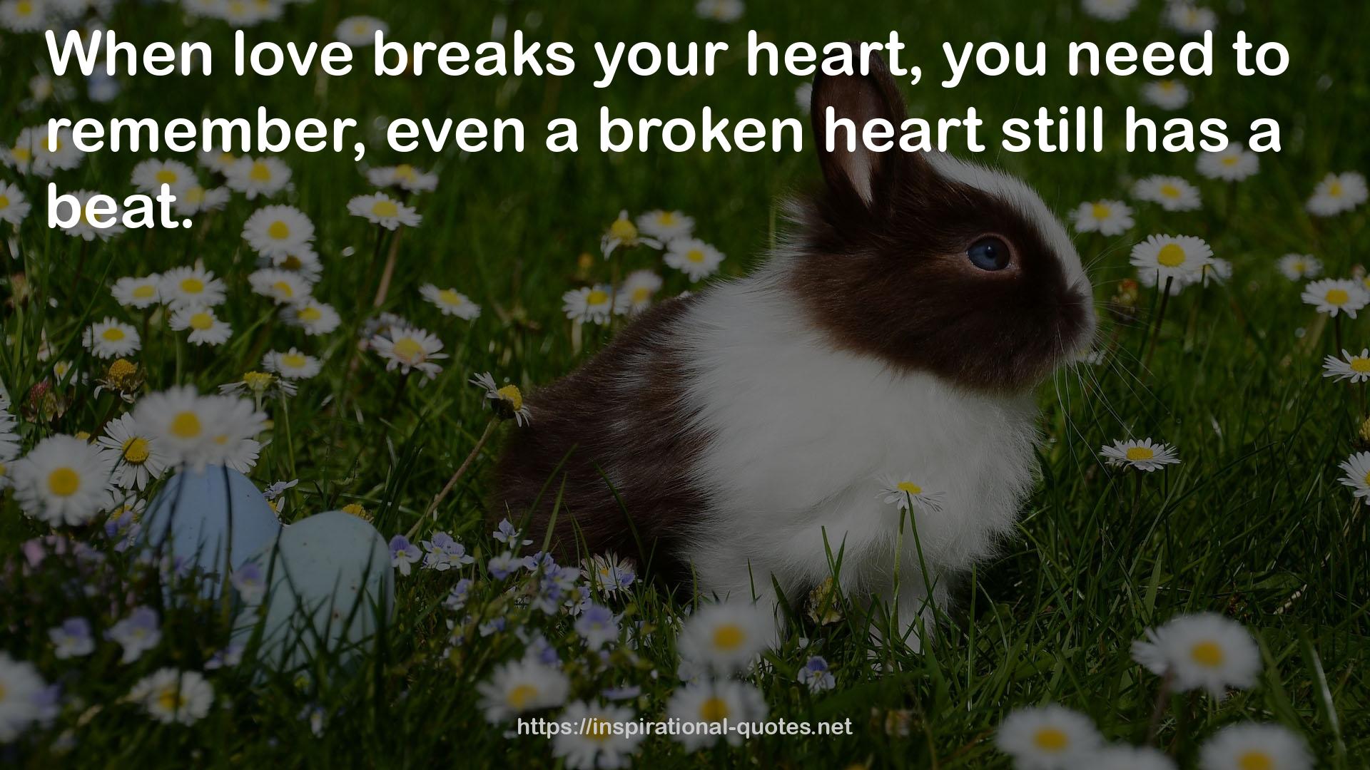 even a broken heart  QUOTES
