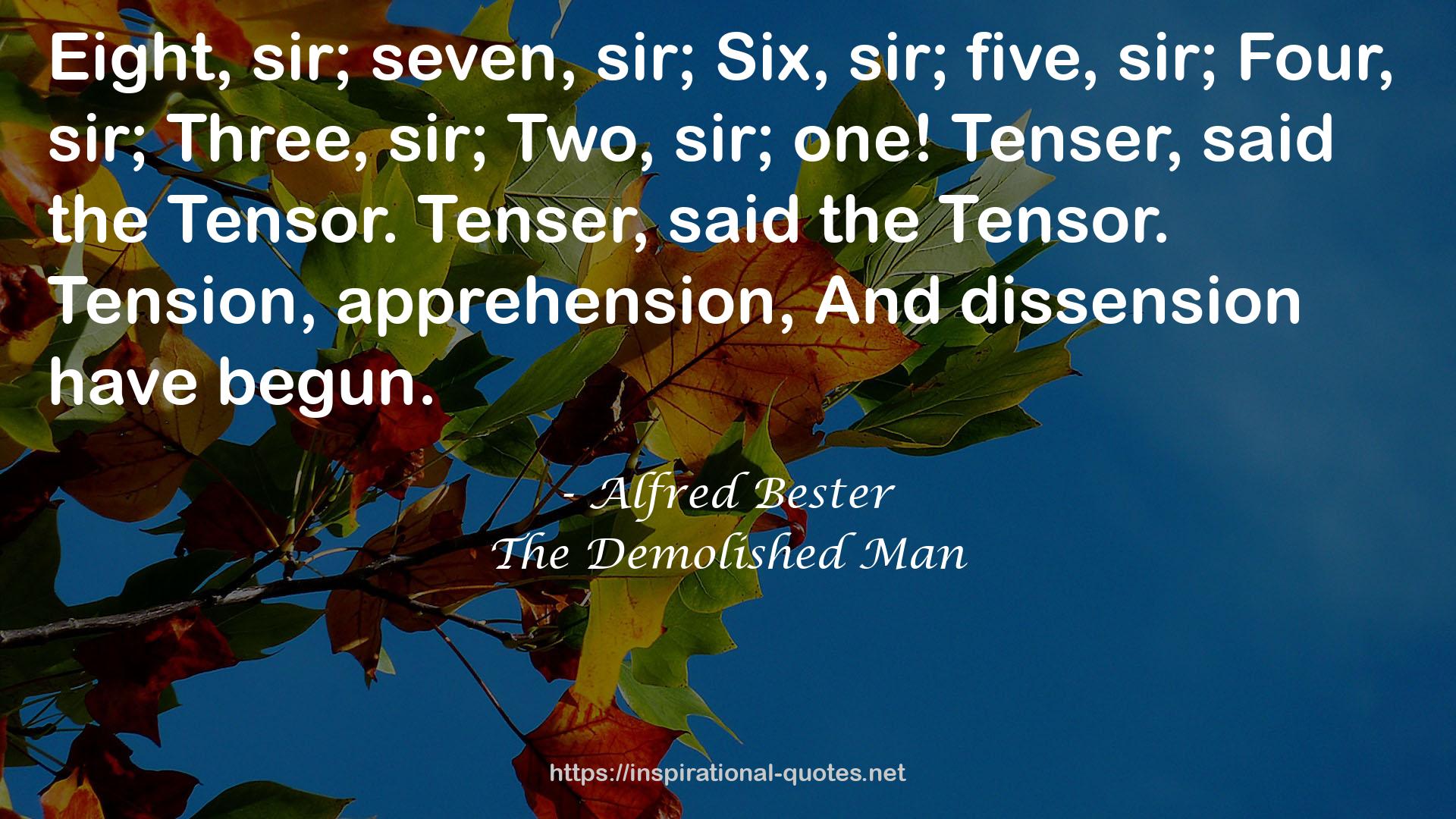 Alfred Bester QUOTES