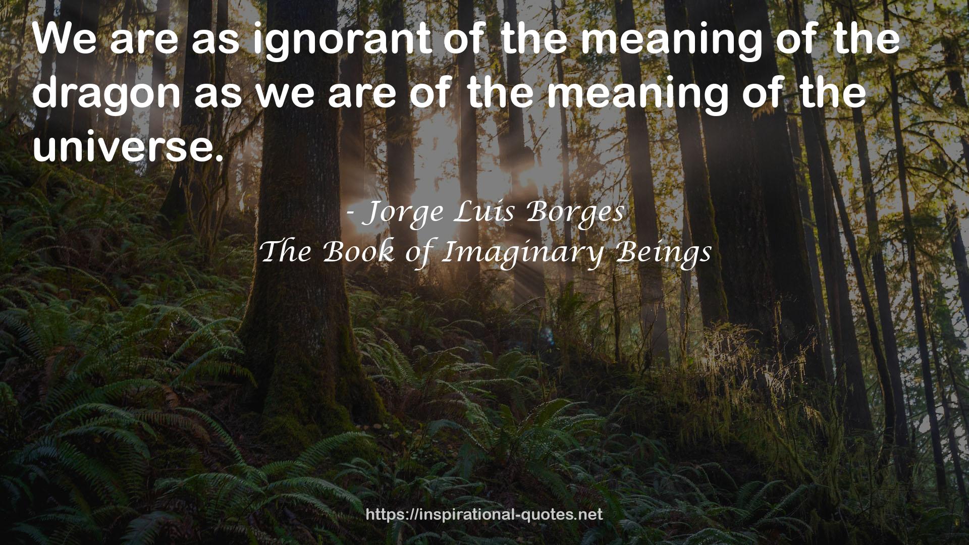 The Book of Imaginary Beings QUOTES