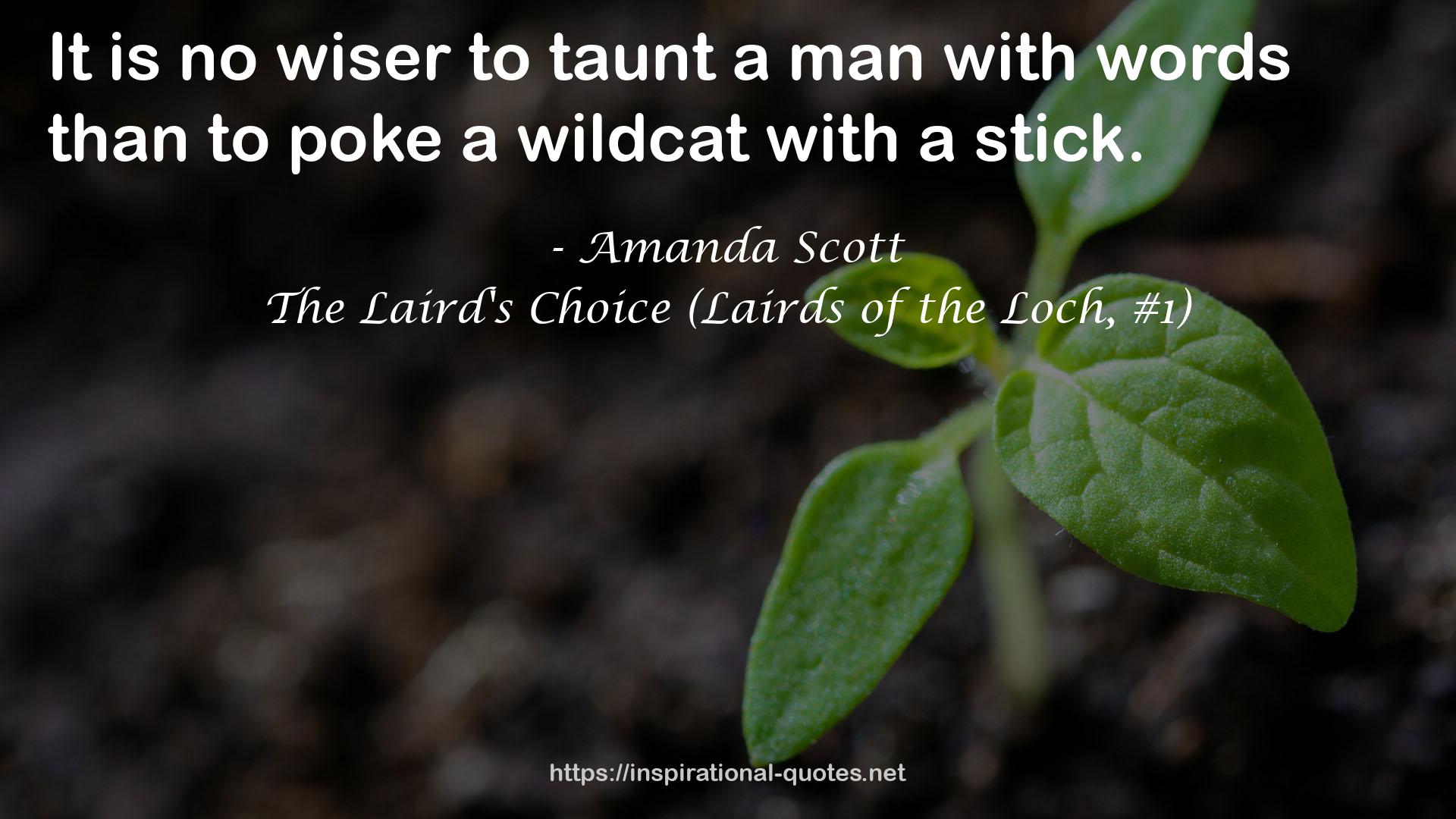 The Laird's Choice (Lairds of the Loch, #1) QUOTES