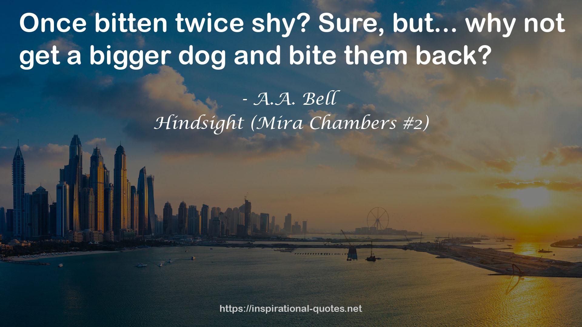 Hindsight (Mira Chambers #2) QUOTES