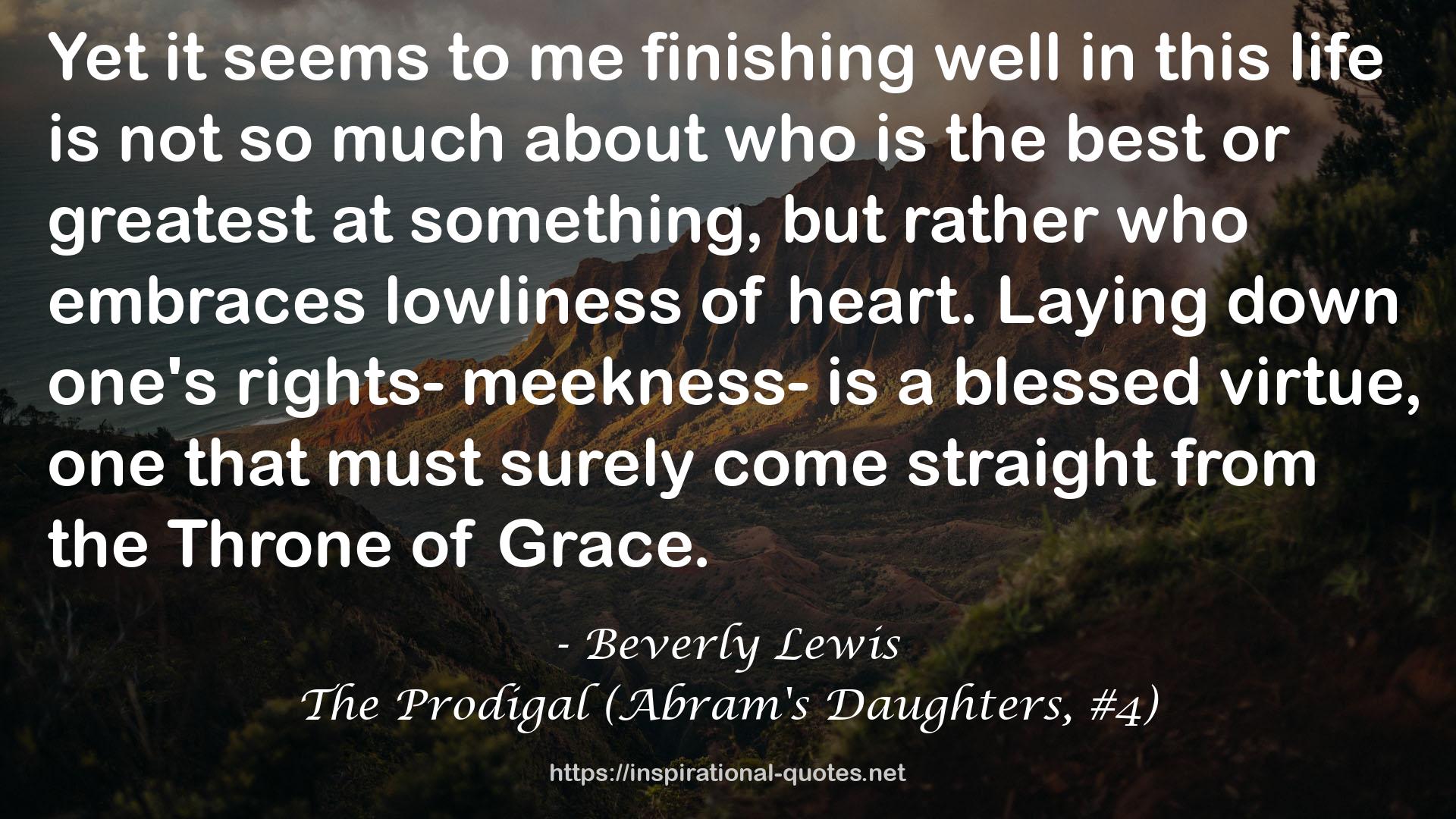 The Prodigal (Abram's Daughters, #4) QUOTES