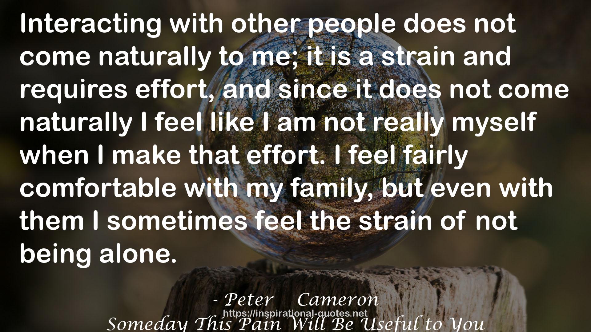 Peter    Cameron QUOTES