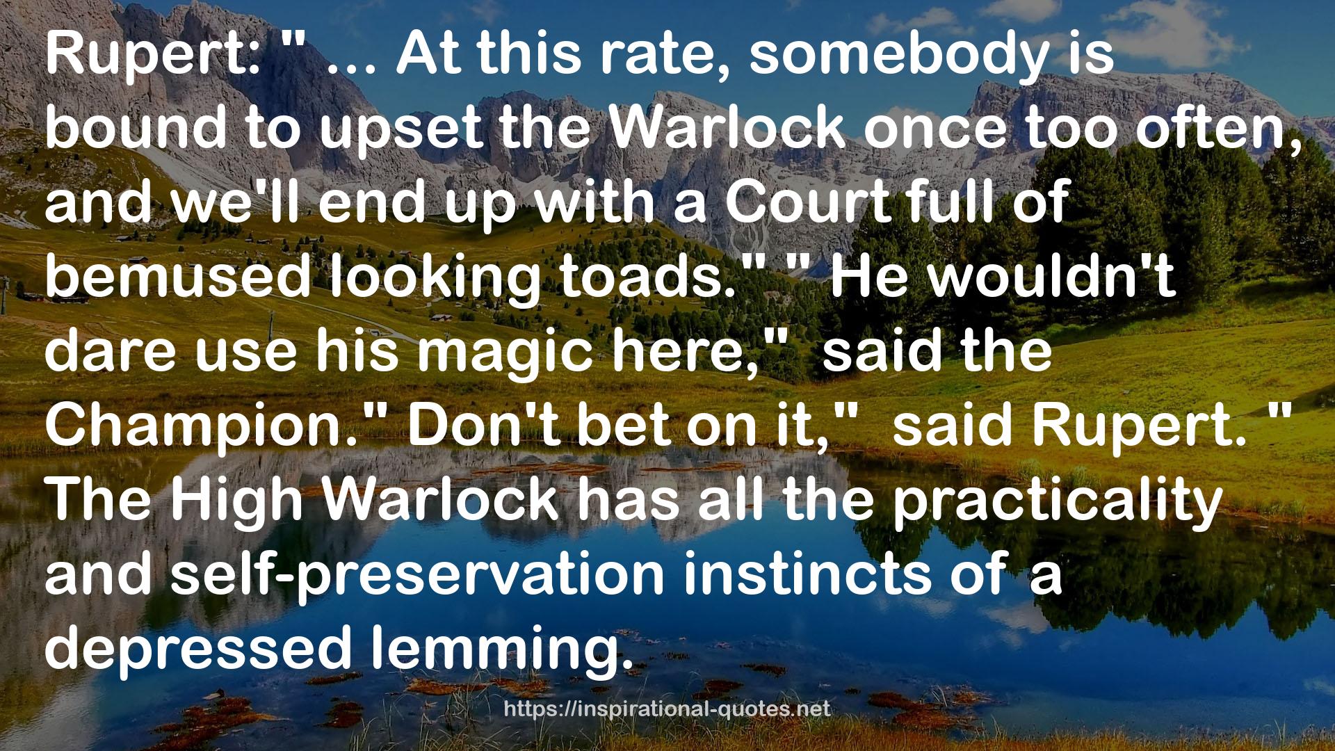 The High Warlock  QUOTES