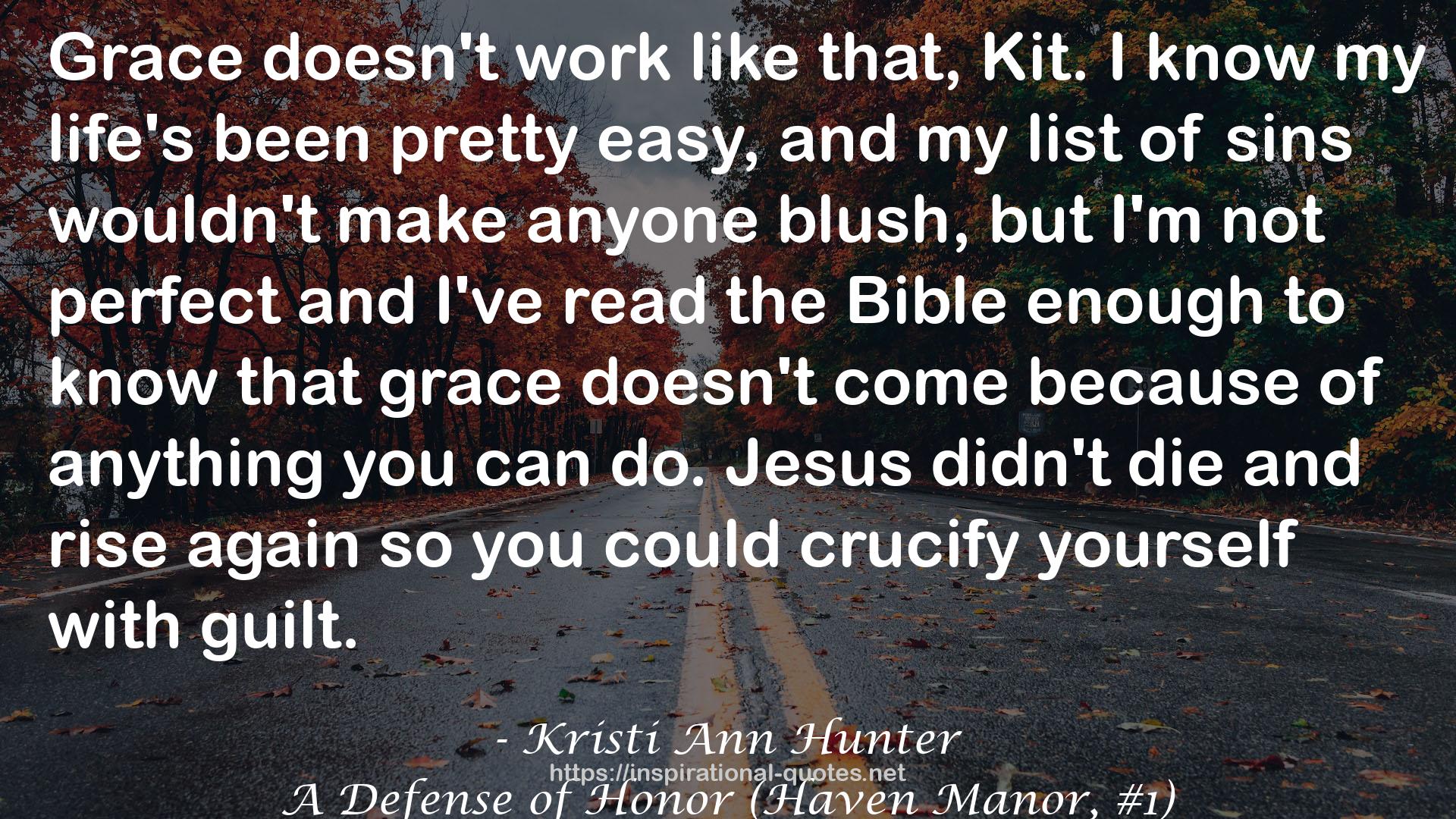 A Defense of Honor (Haven Manor, #1) QUOTES