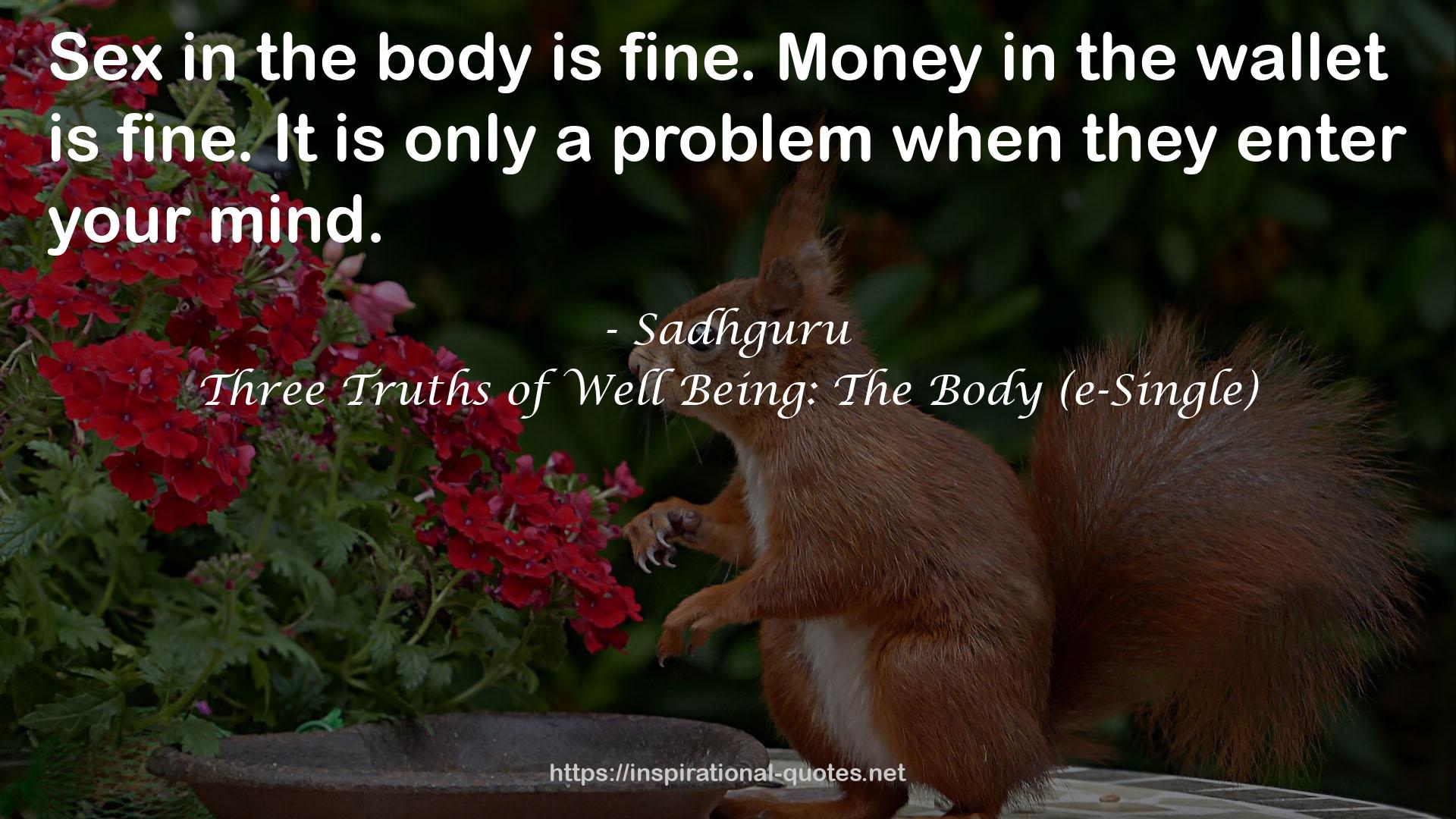 Three Truths of Well Being: The Body (e-Single) QUOTES