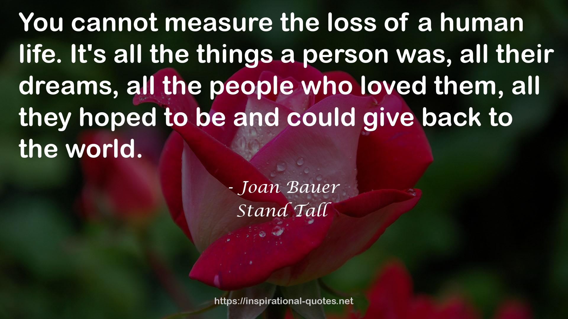 Stand Tall QUOTES