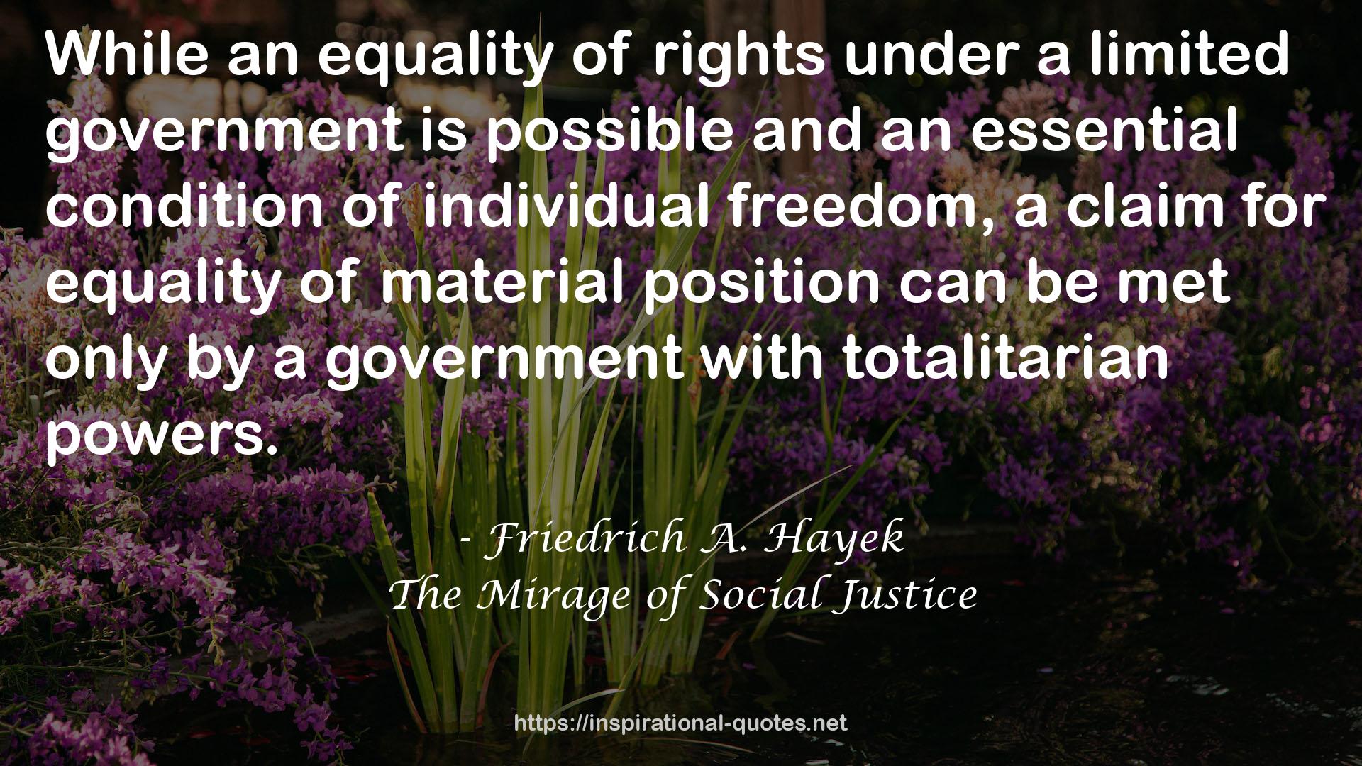 The Mirage of Social Justice QUOTES