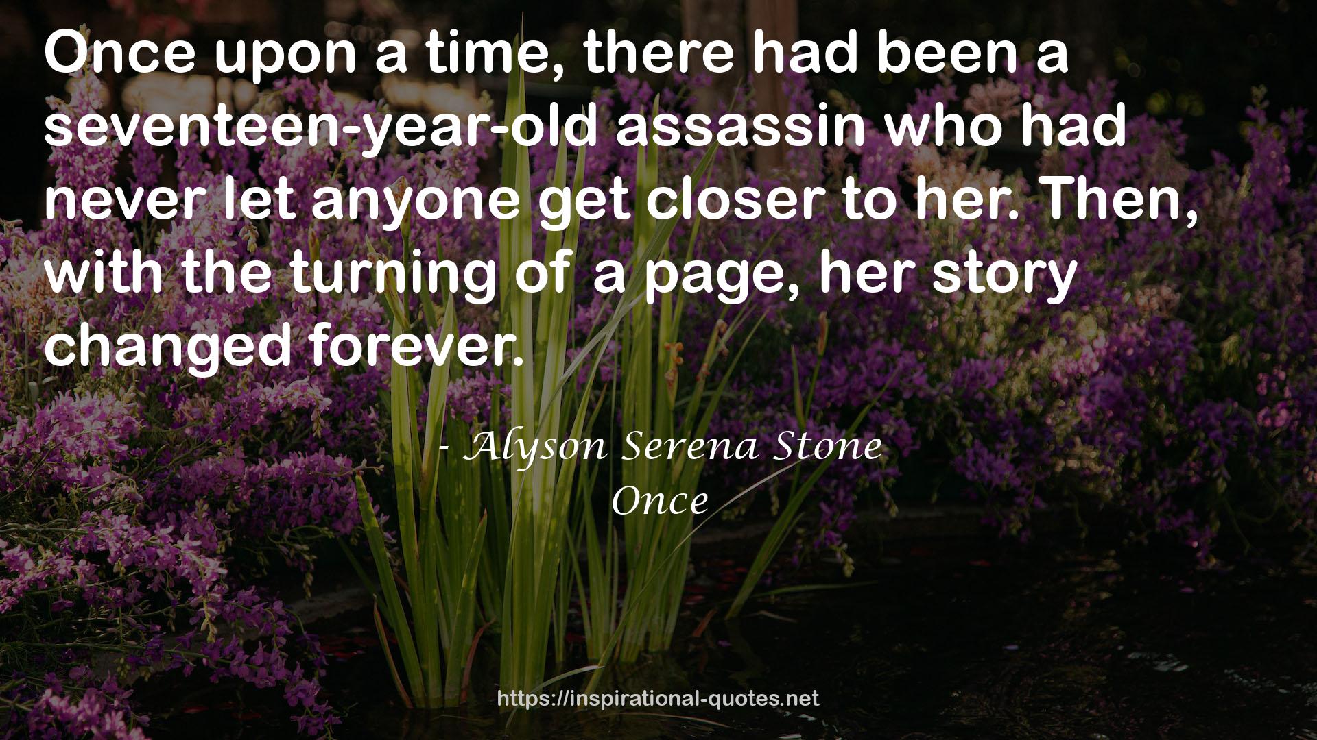 a seventeen-year-old assassin  QUOTES