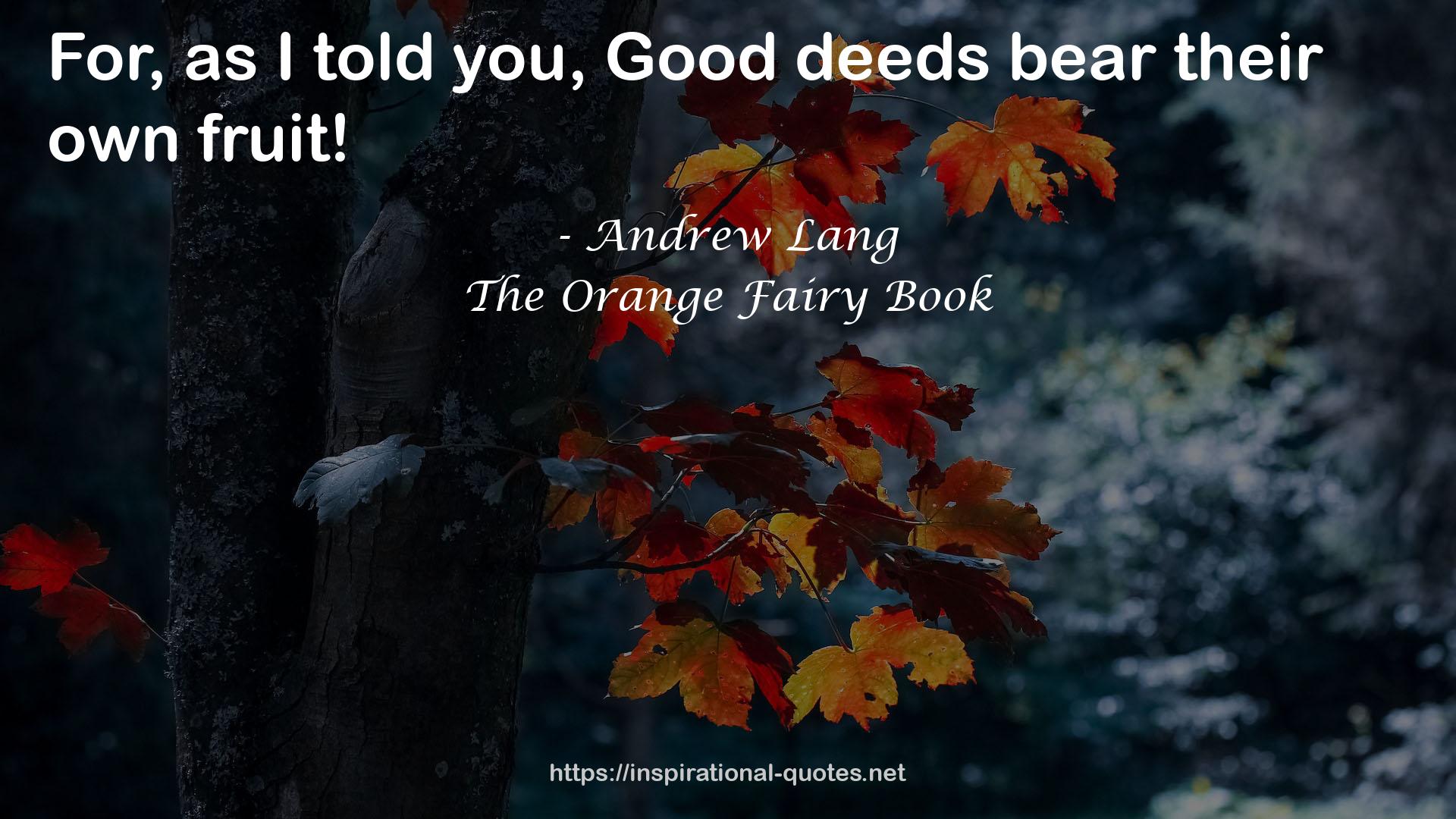 The Orange Fairy Book QUOTES