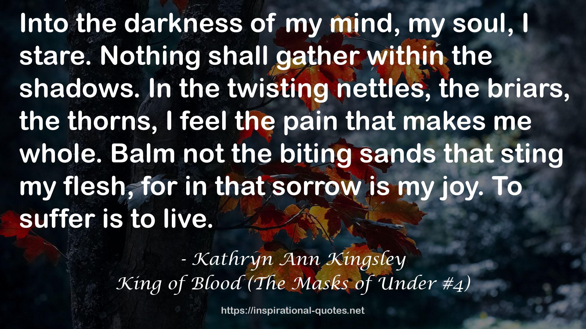 King of Blood (The Masks of Under #4) QUOTES