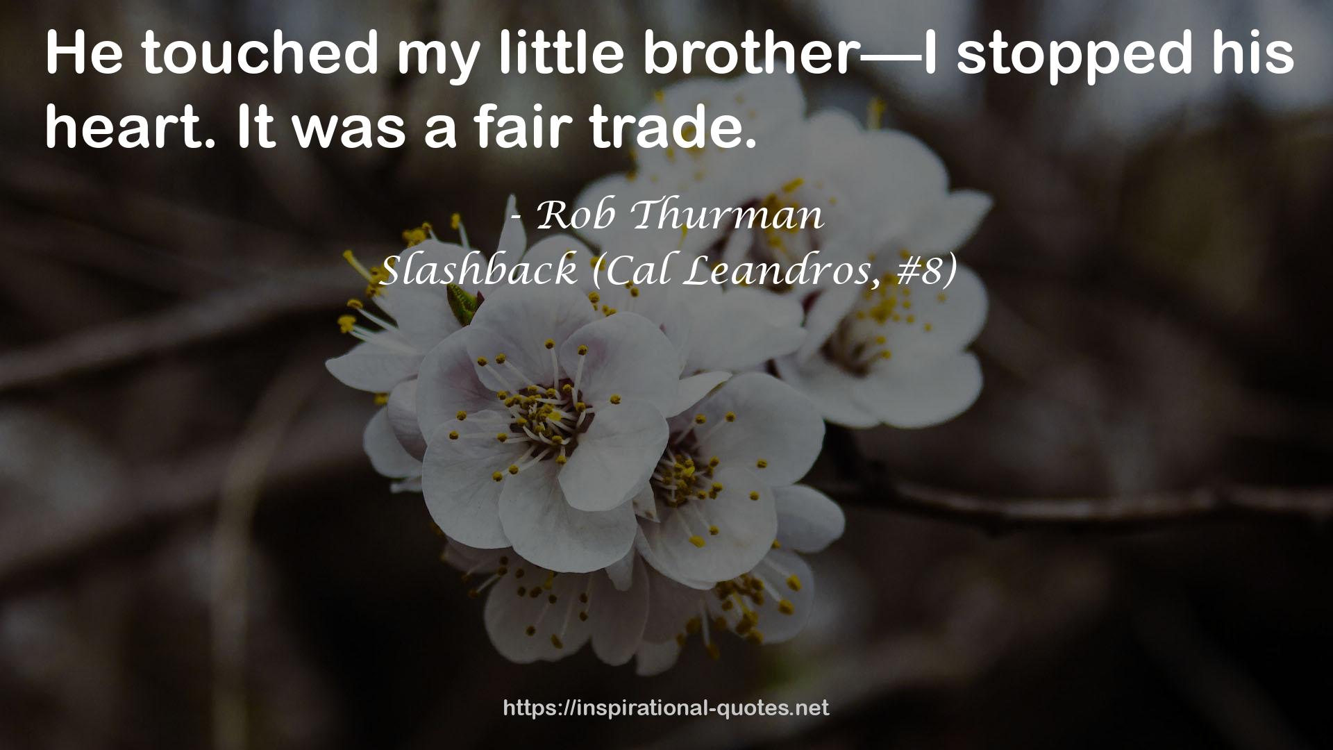 Slashback (Cal Leandros, #8) QUOTES