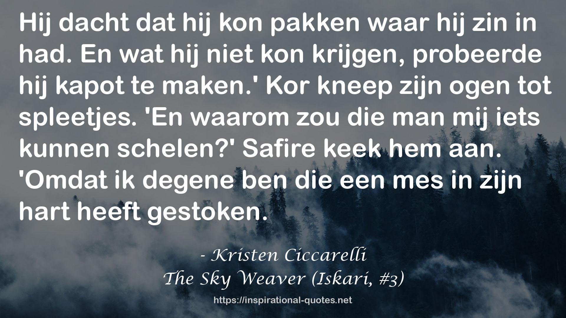 The Sky Weaver (Iskari, #3) QUOTES