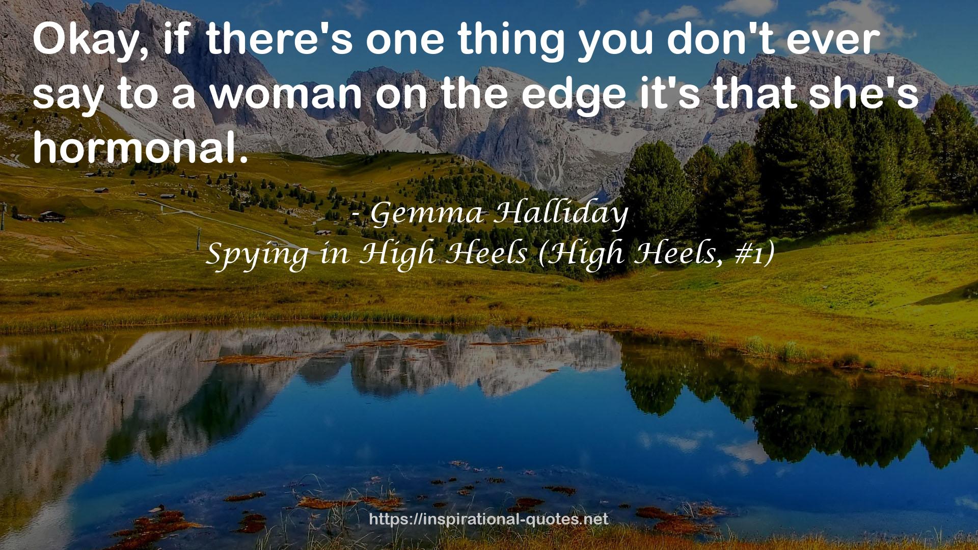 Spying in High Heels (High Heels, #1) QUOTES