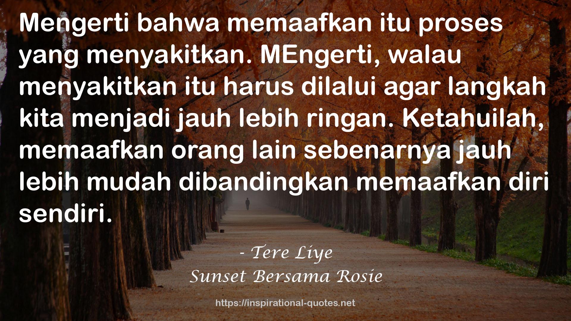 Sunset Bersama Rosie QUOTES