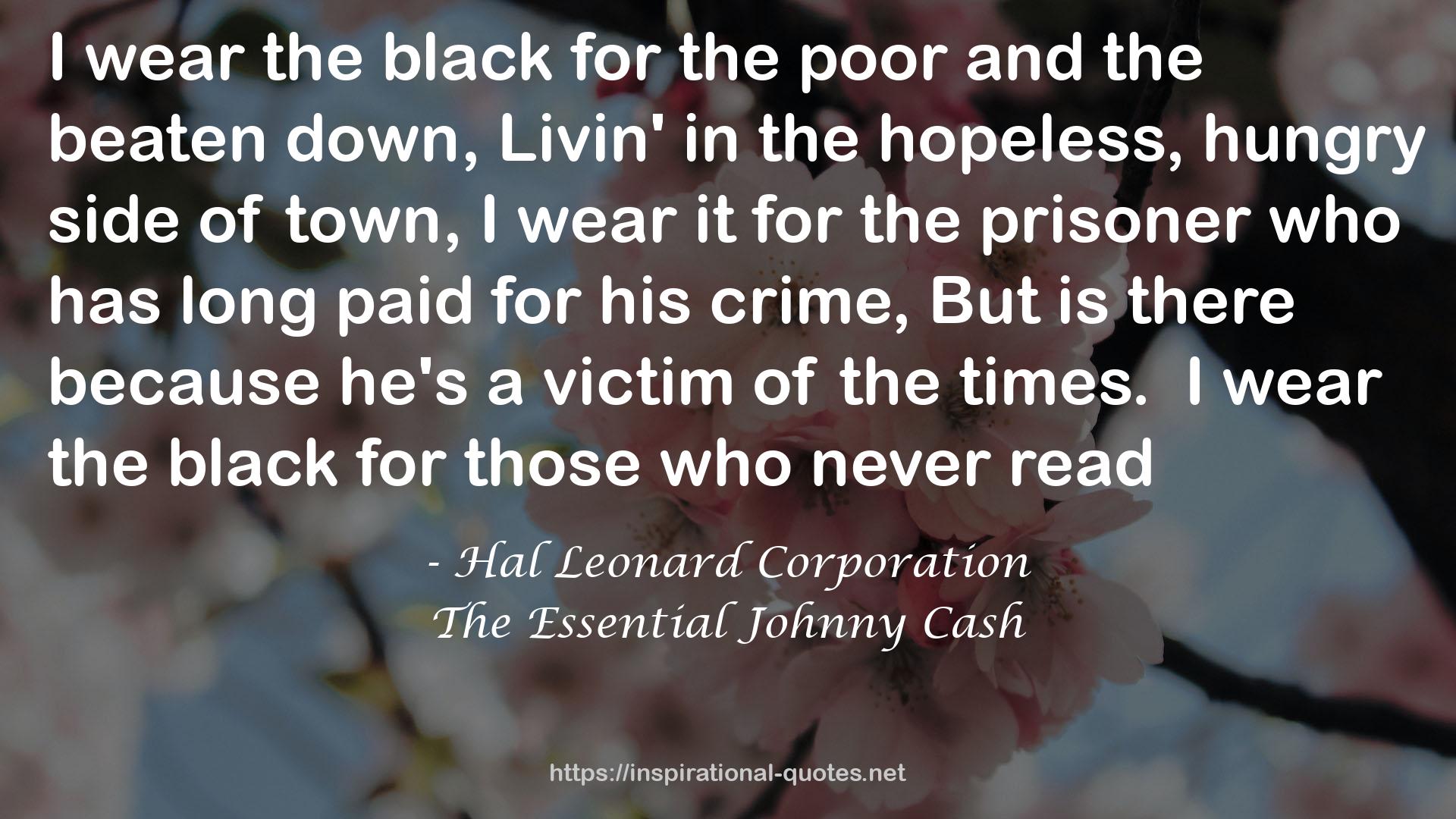 The Essential Johnny Cash QUOTES