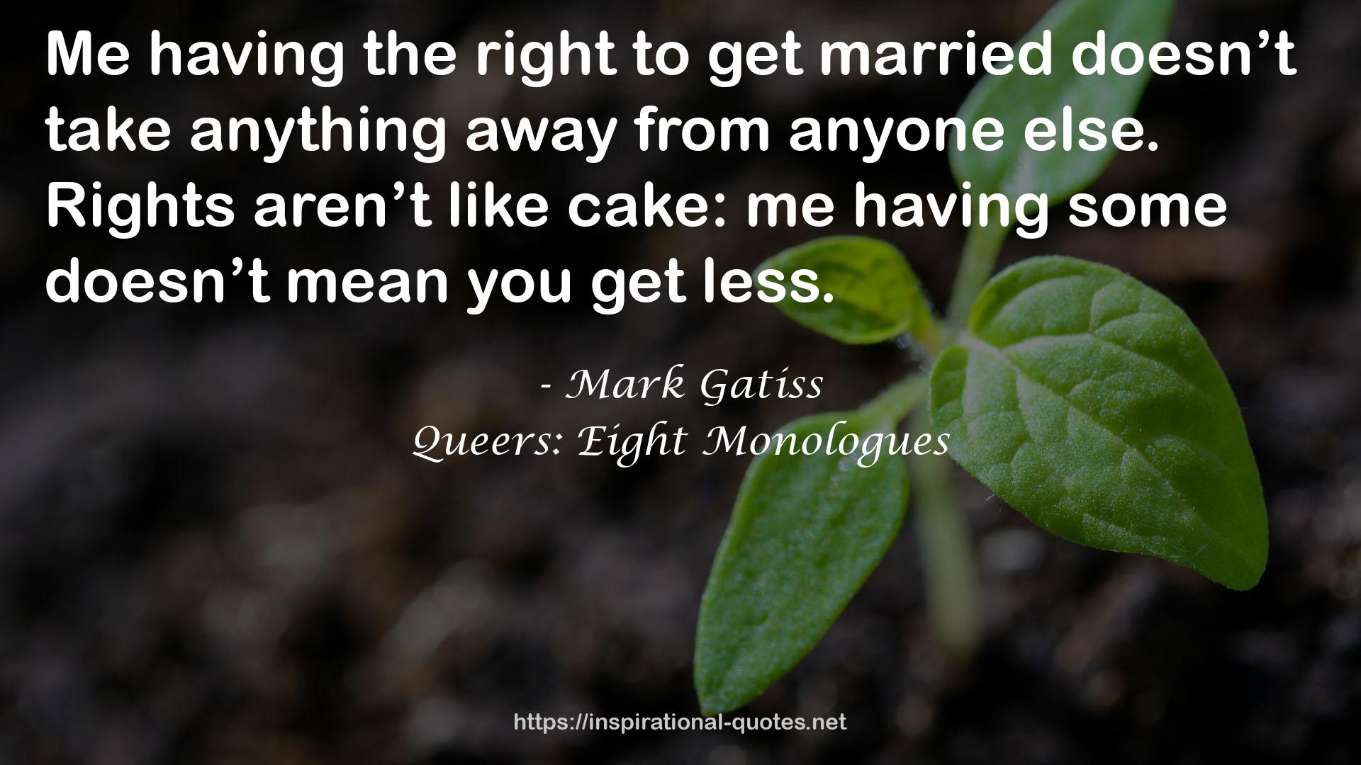 Queers: Eight Monologues QUOTES