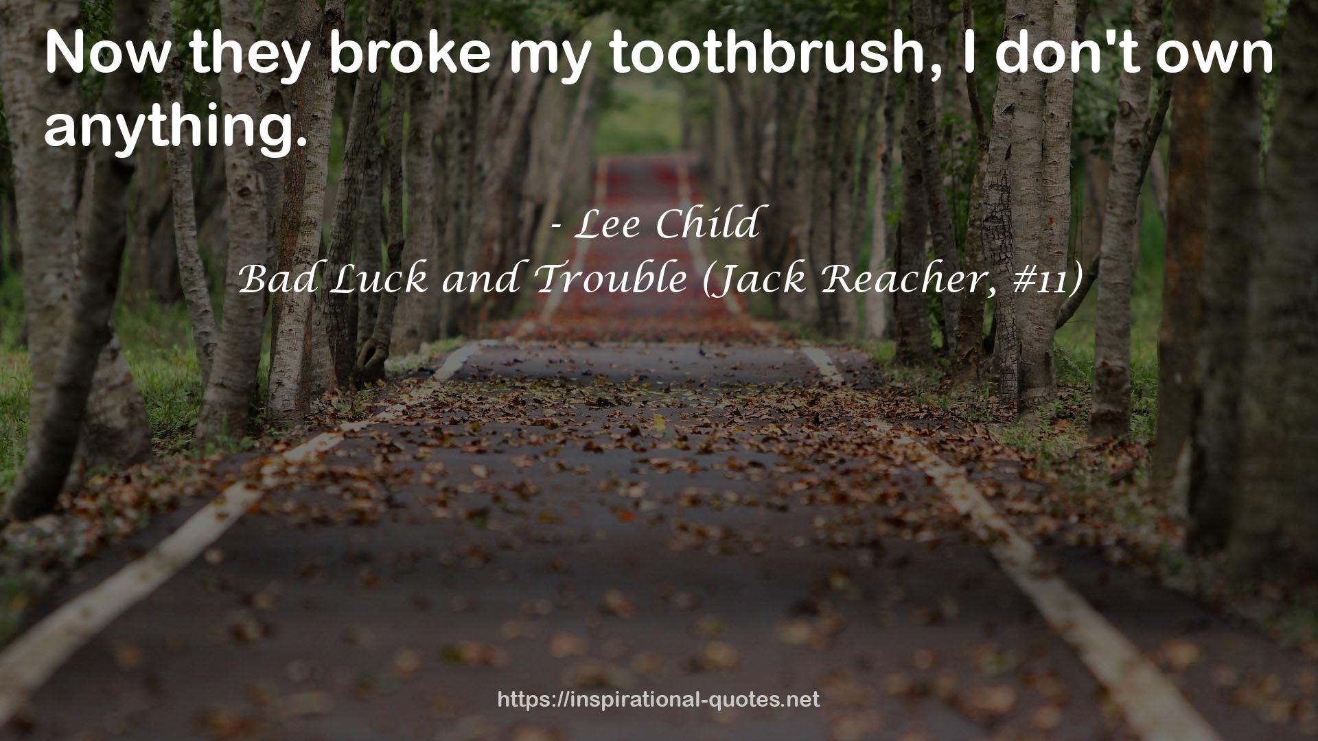 Bad Luck and Trouble (Jack Reacher, #11) QUOTES