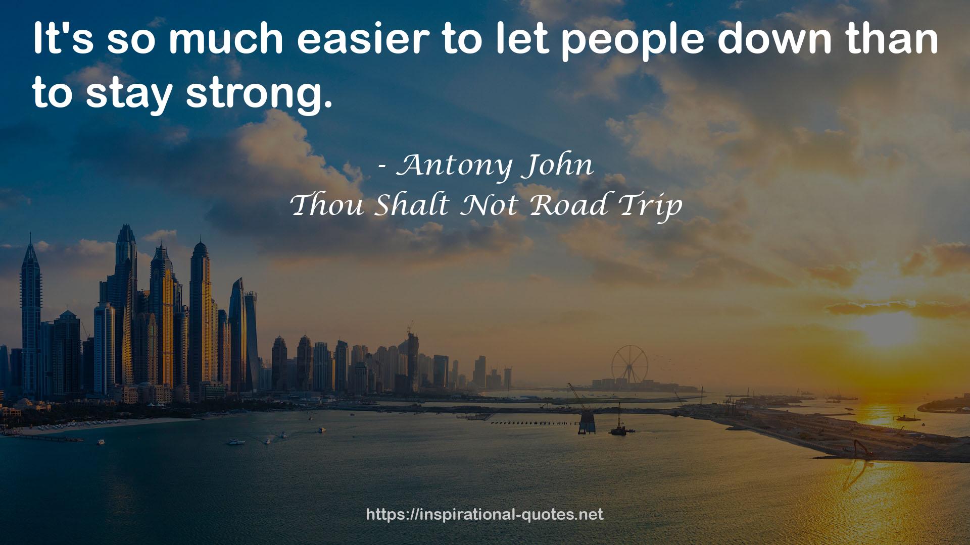 Thou Shalt Not Road Trip QUOTES