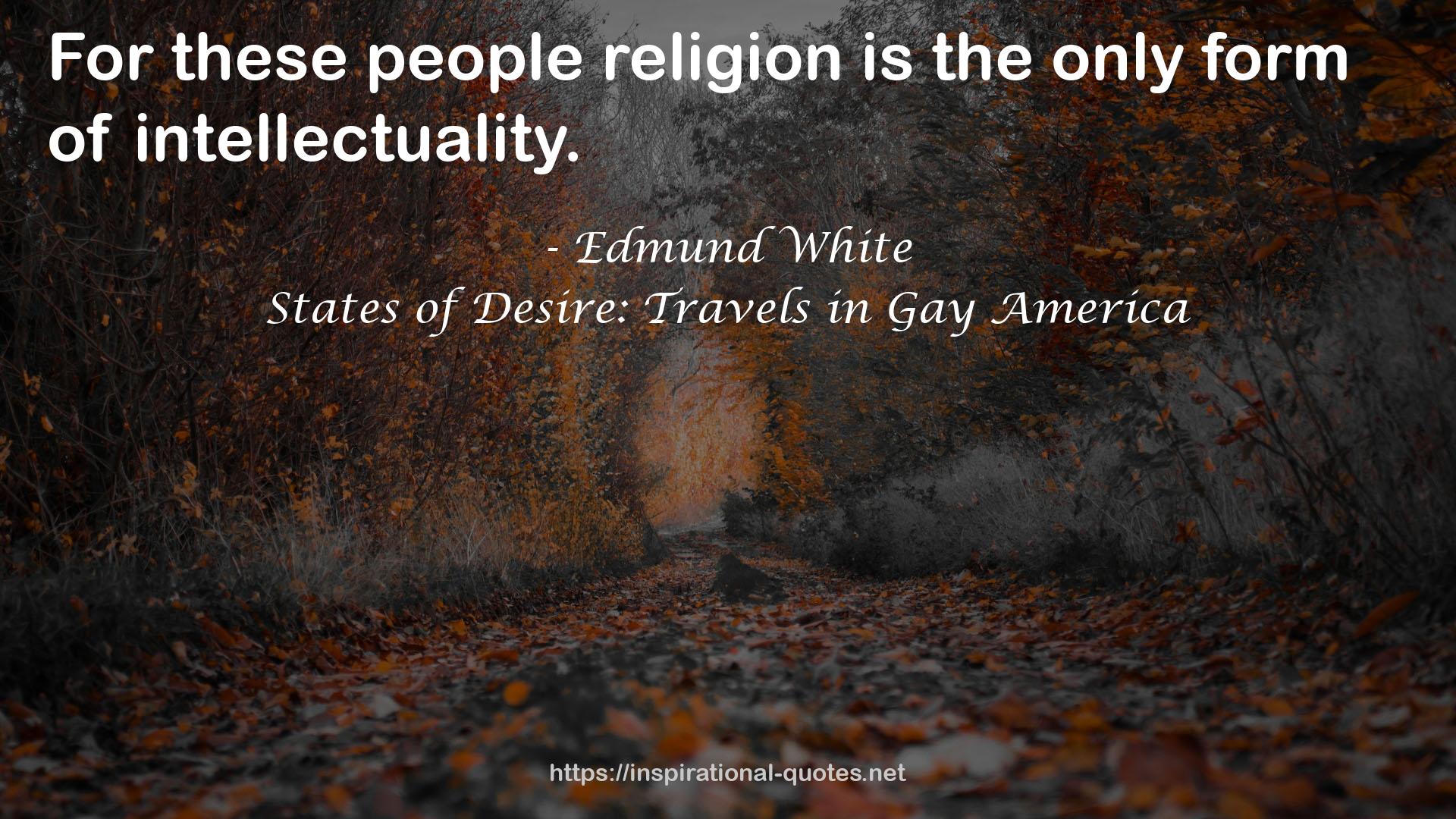 States of Desire: Travels in Gay America QUOTES