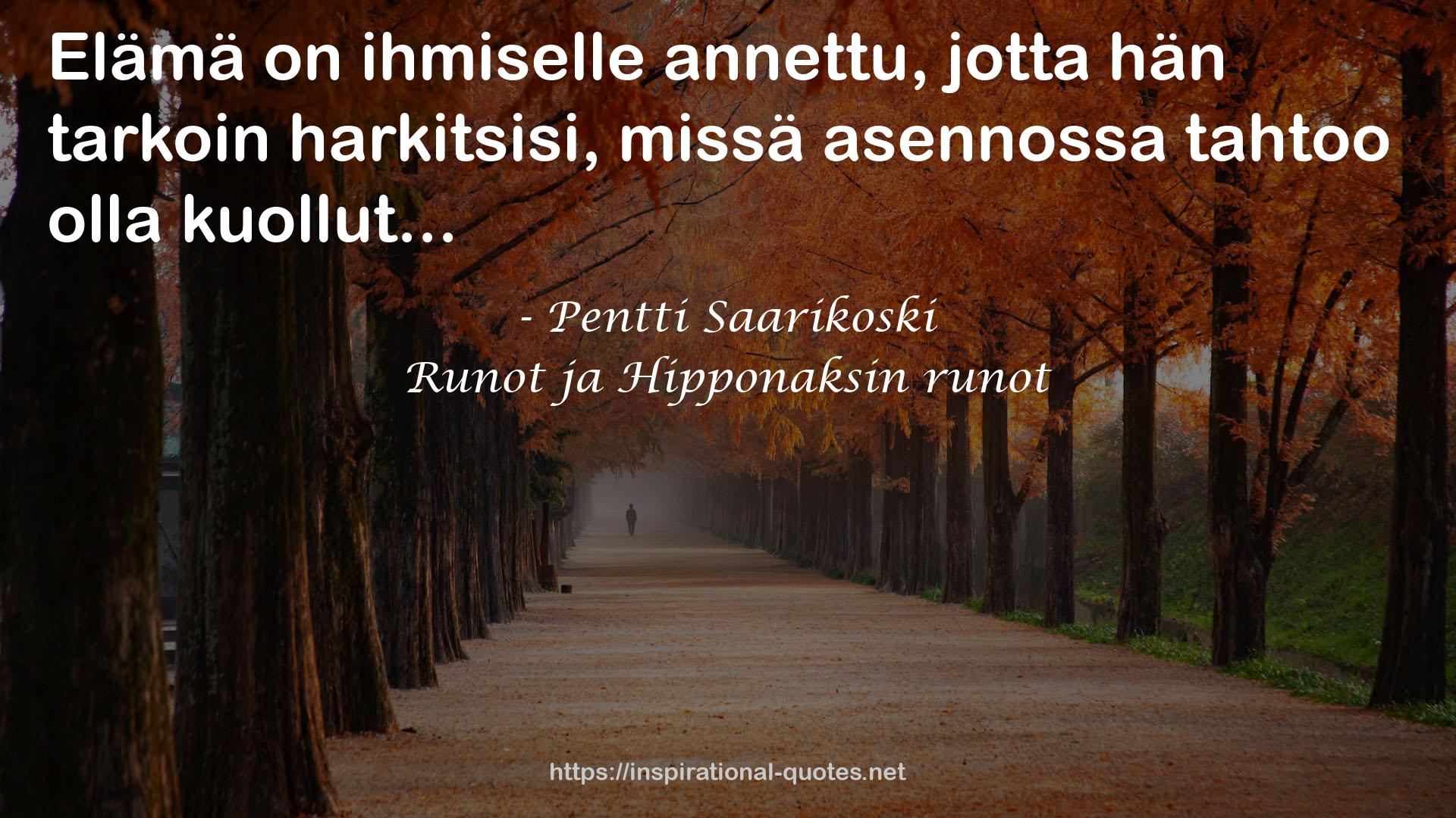 Runot ja Hipponaksin runot QUOTES