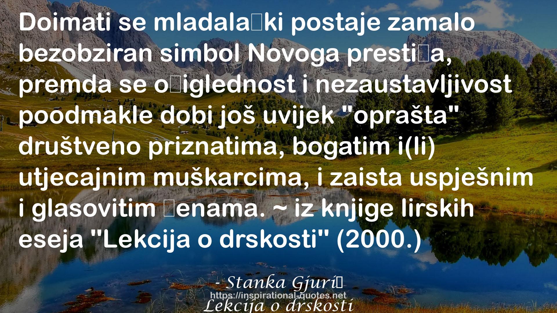 Stanka Gjurić QUOTES