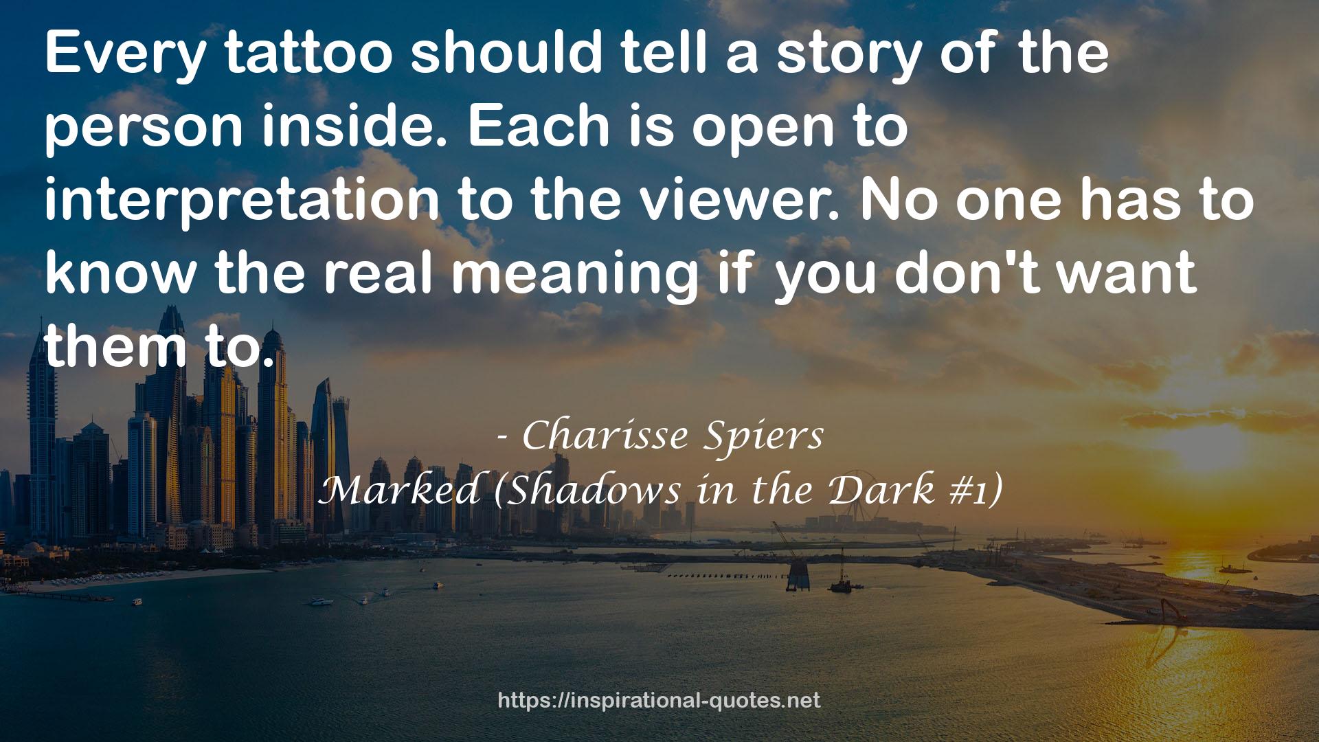 Marked (Shadows in the Dark #1) QUOTES