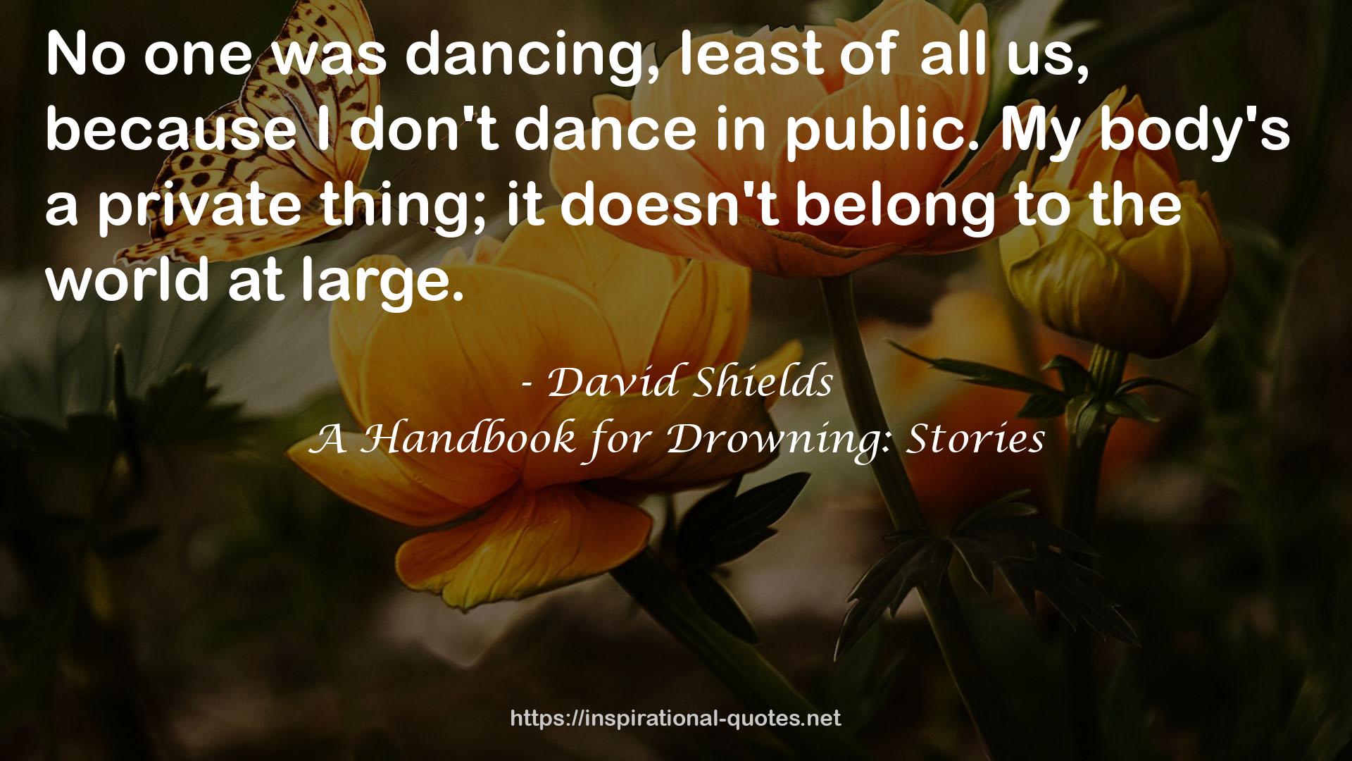 A Handbook for Drowning: Stories QUOTES