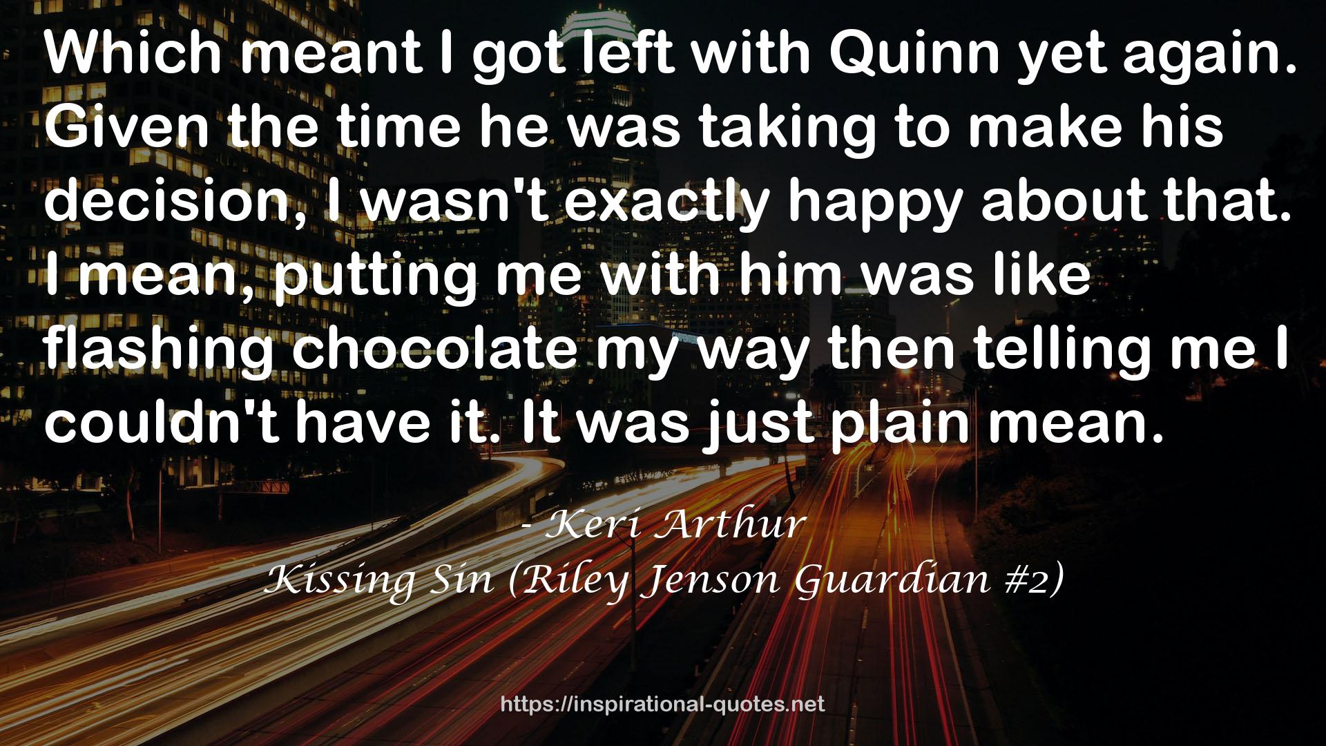 Kissing Sin (Riley Jenson Guardian #2) QUOTES