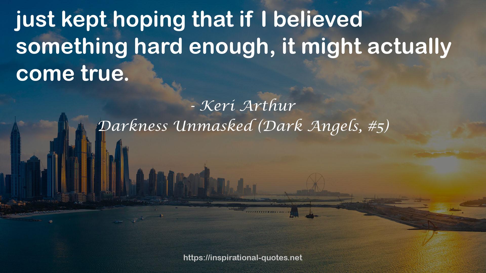 Darkness Unmasked (Dark Angels, #5) QUOTES