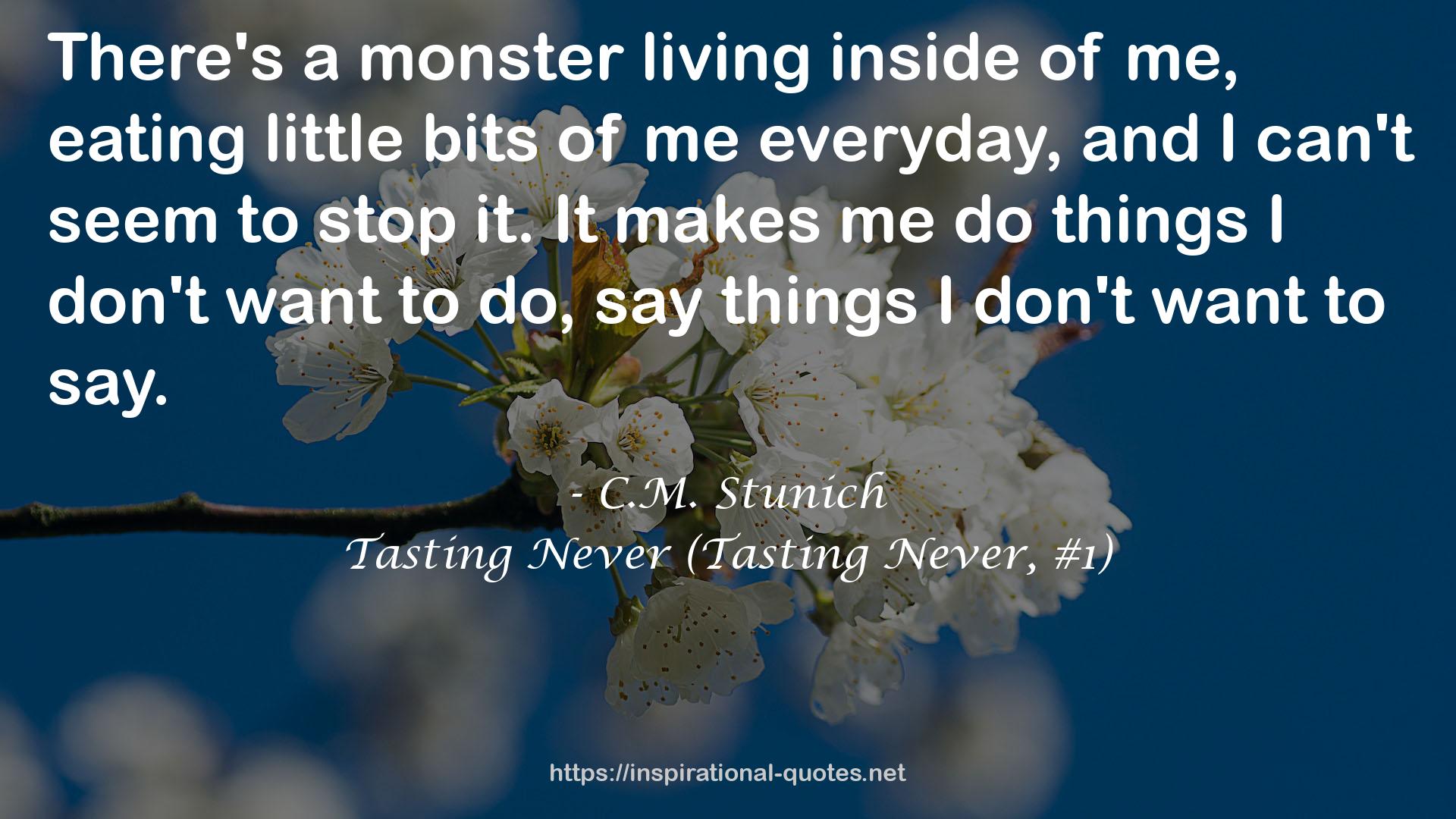 Tasting Never (Tasting Never, #1) QUOTES