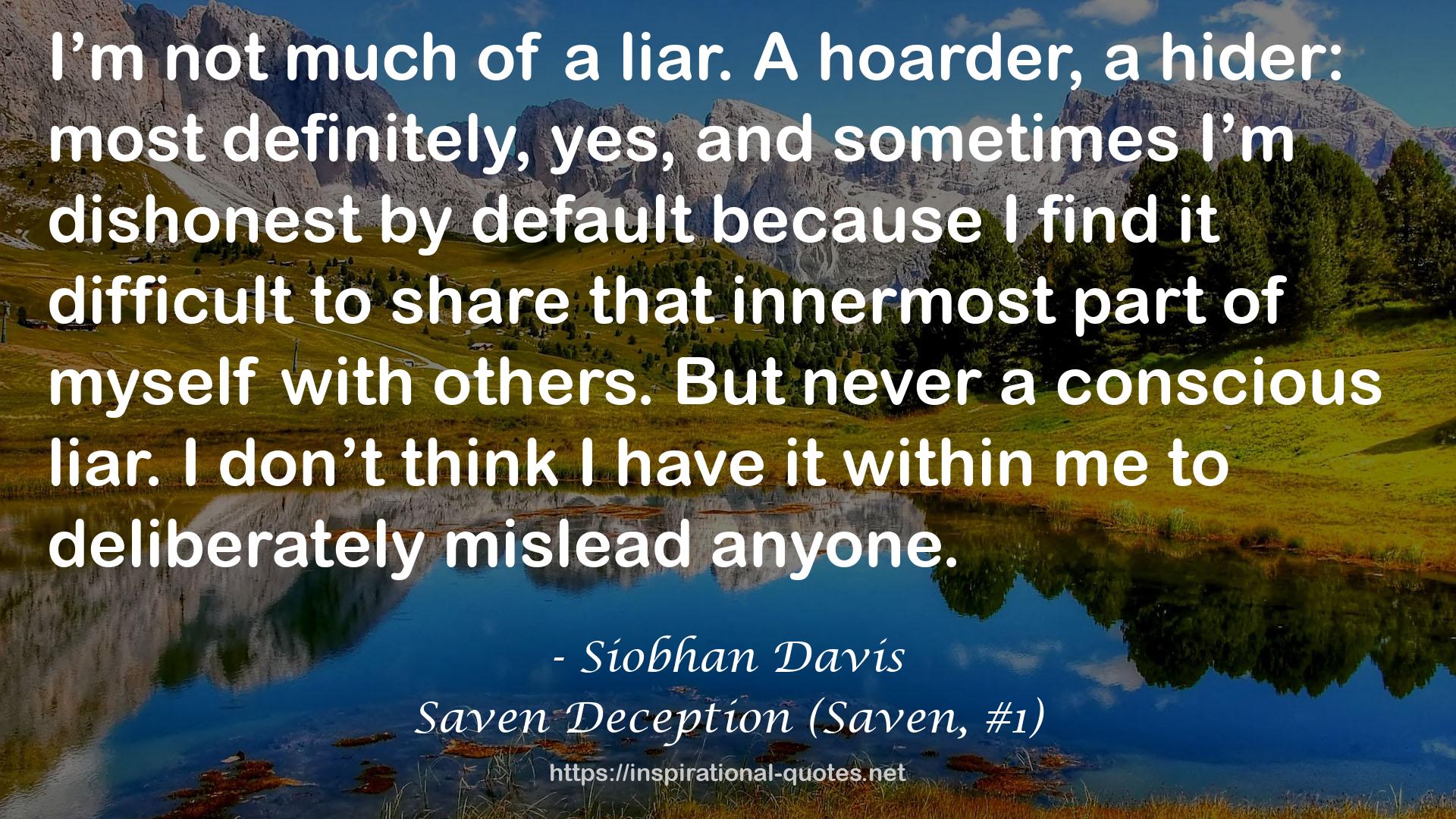 Saven Deception (Saven, #1) QUOTES