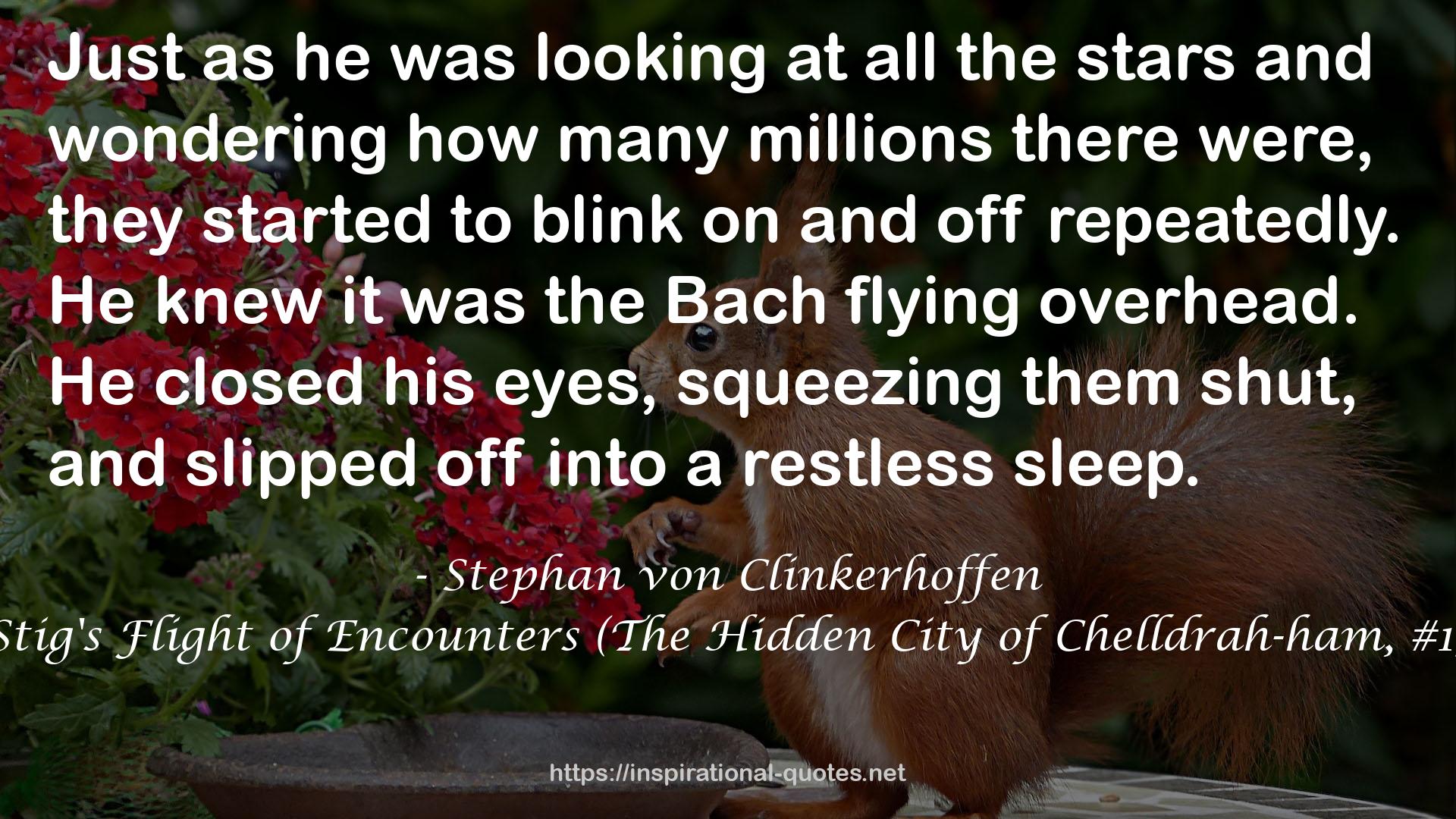 Stig's Flight of Encounters (The Hidden City of Chelldrah-ham, #1) QUOTES