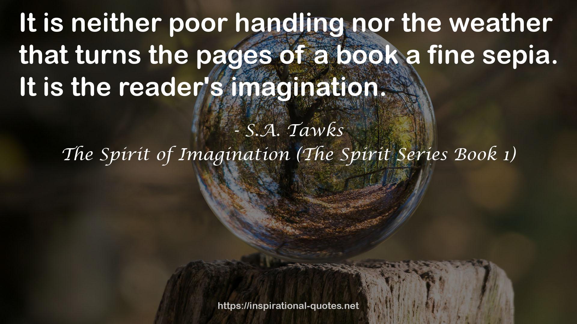 The Spirit of Imagination (The Spirit Series Book 1) QUOTES