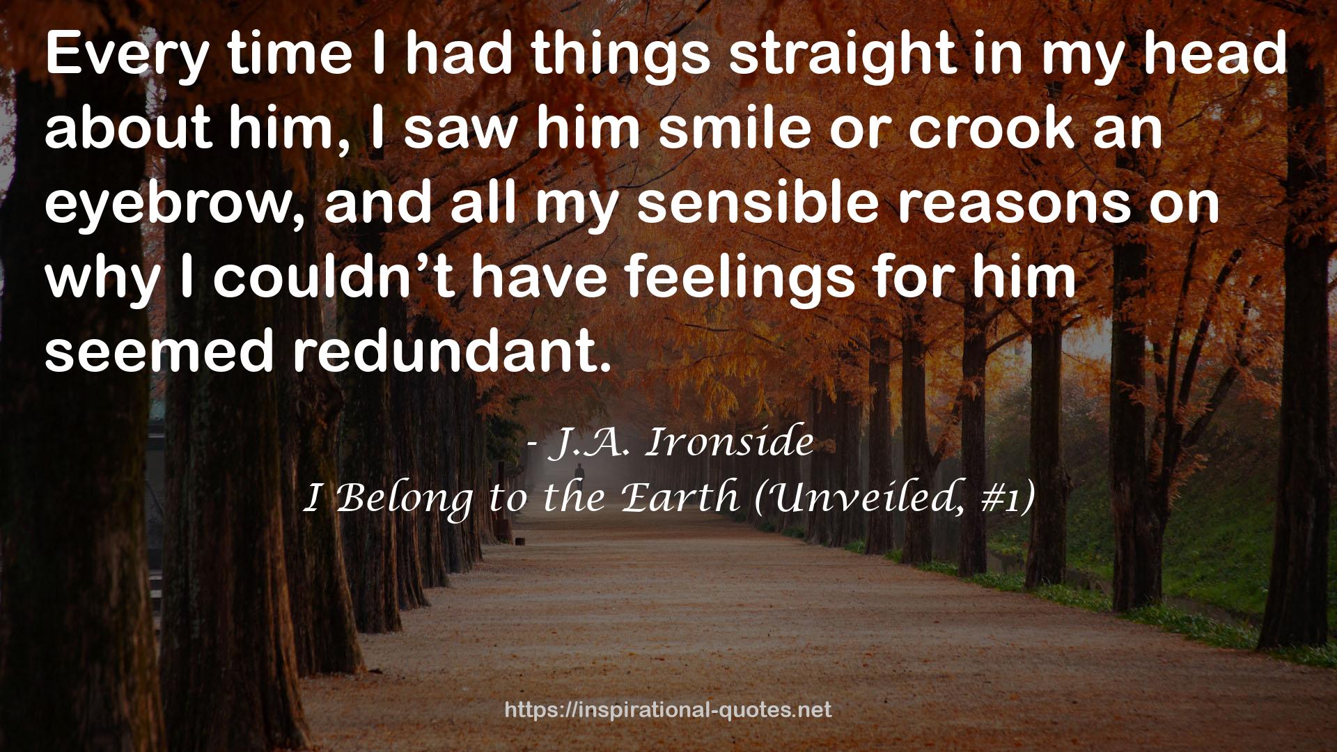 I Belong to the Earth (Unveiled, #1) QUOTES