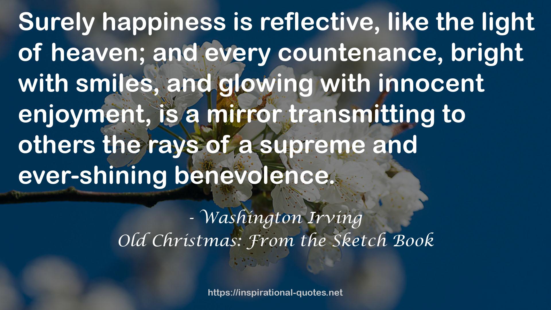 Old Christmas: From the Sketch Book QUOTES