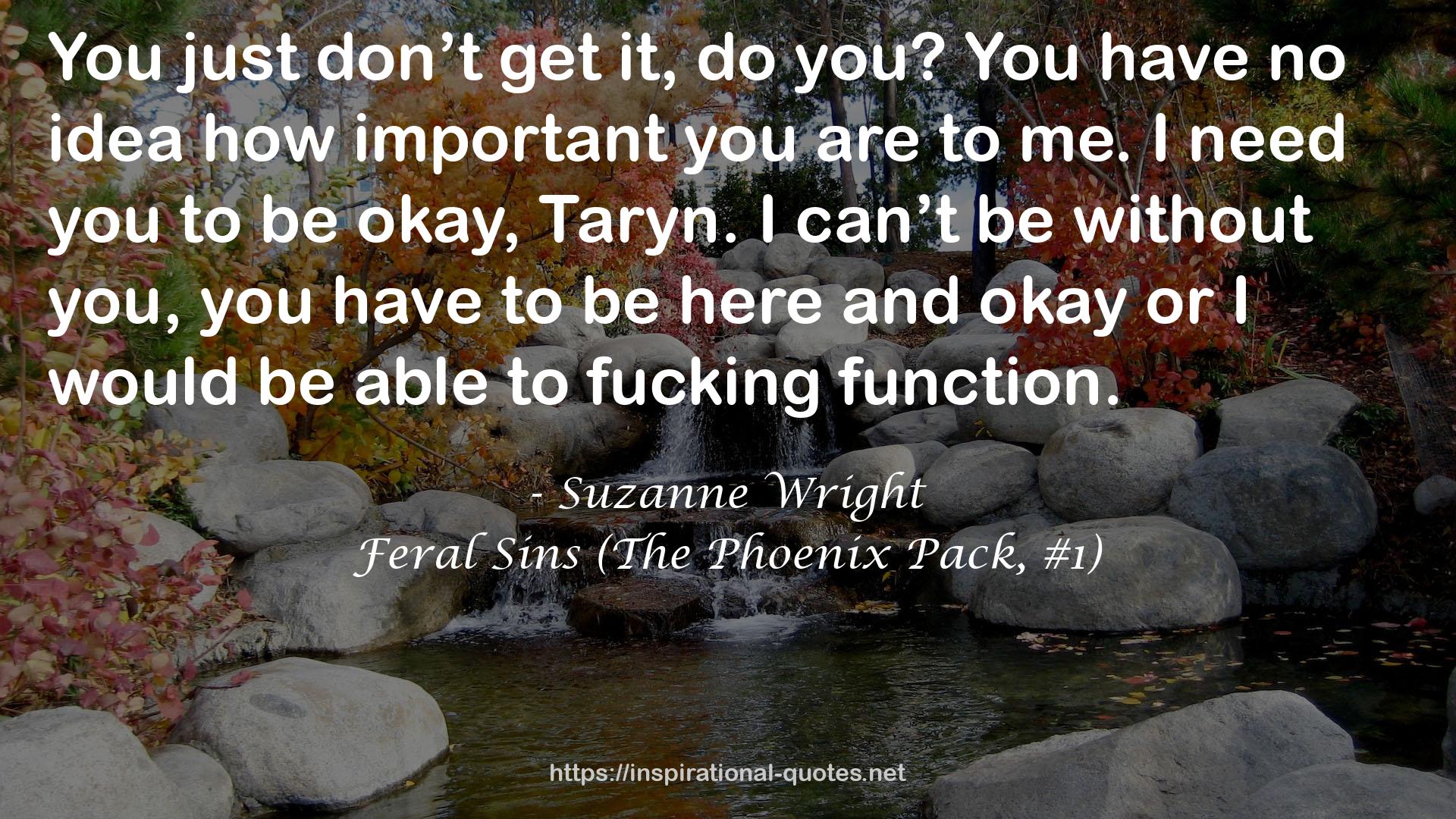 Feral Sins (The Phoenix Pack, #1) QUOTES