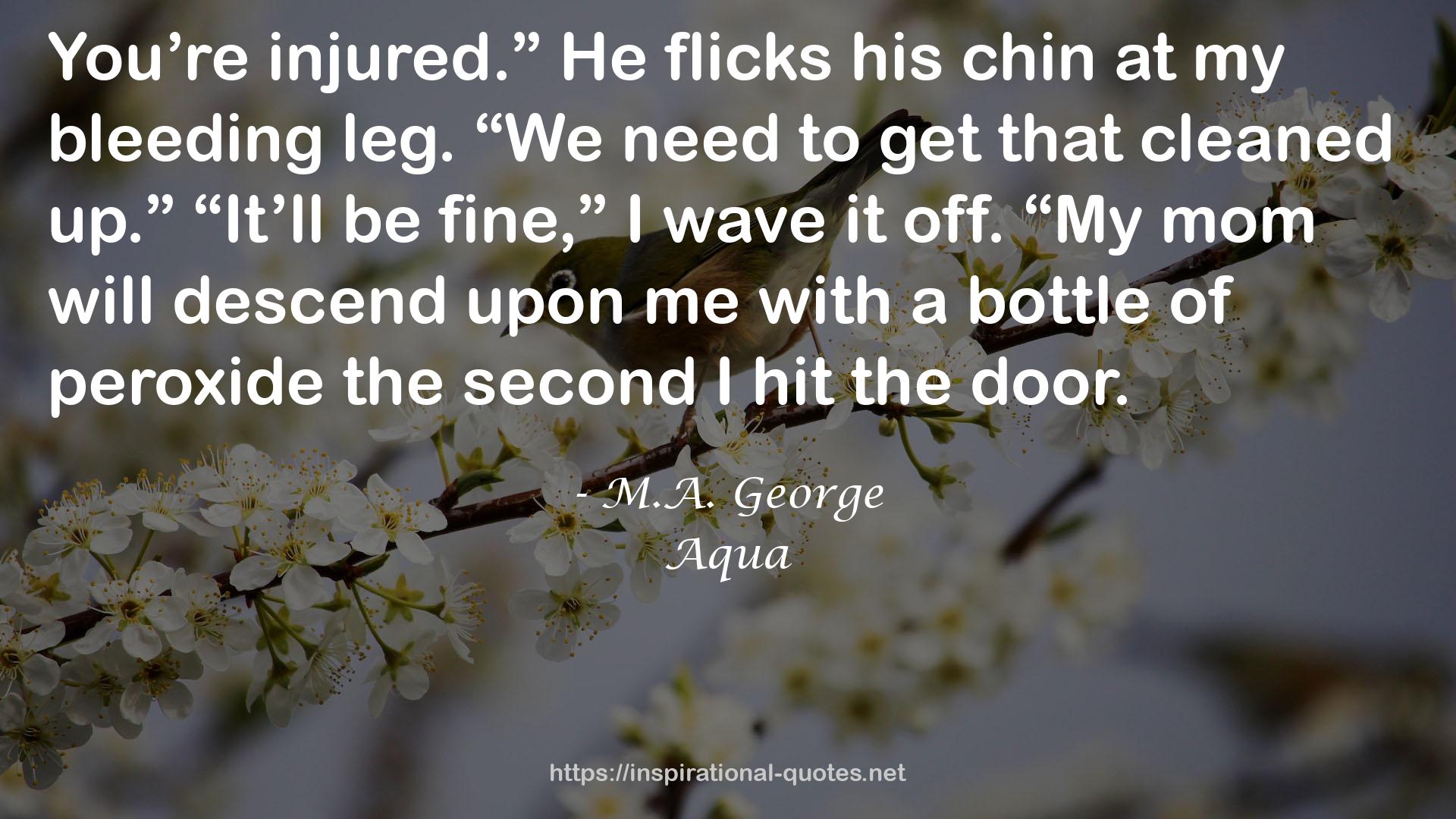 M.A. George QUOTES