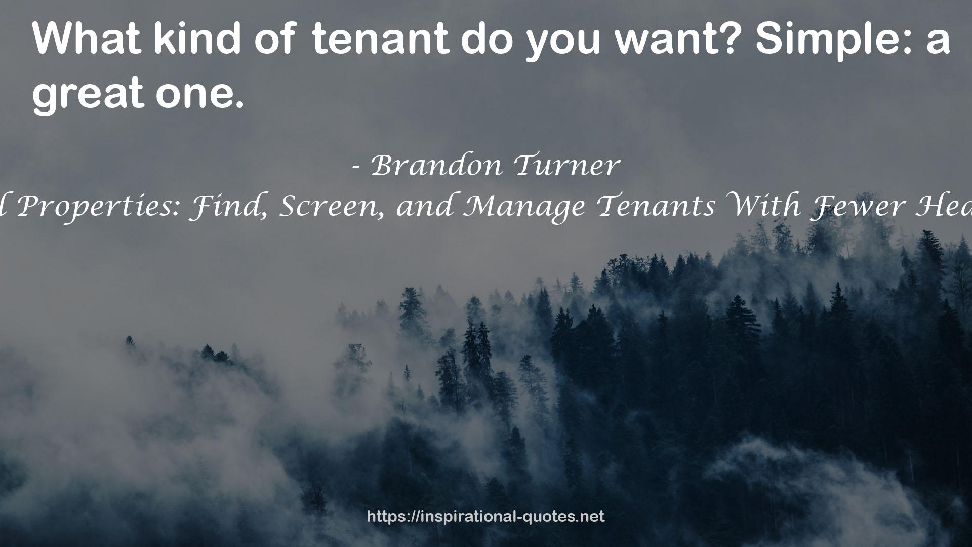 Brandon Turner QUOTES