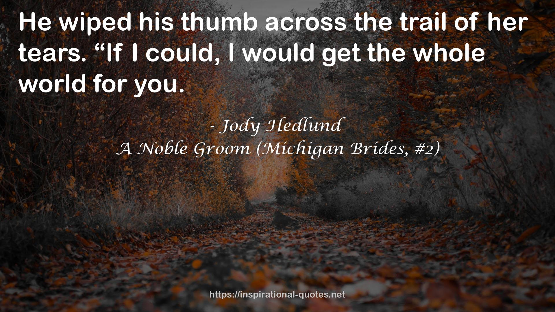 A Noble Groom (Michigan Brides, #2) QUOTES