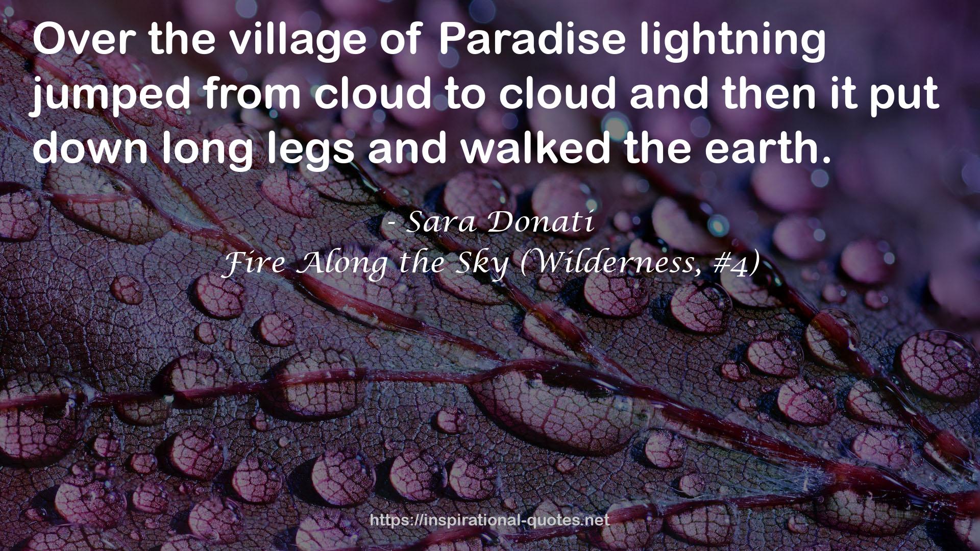 Fire Along the Sky (Wilderness, #4) QUOTES