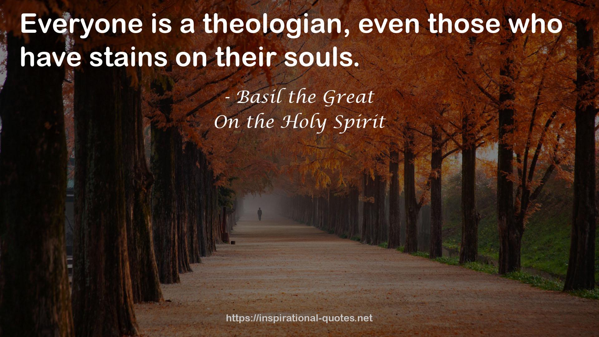 On the Holy Spirit QUOTES