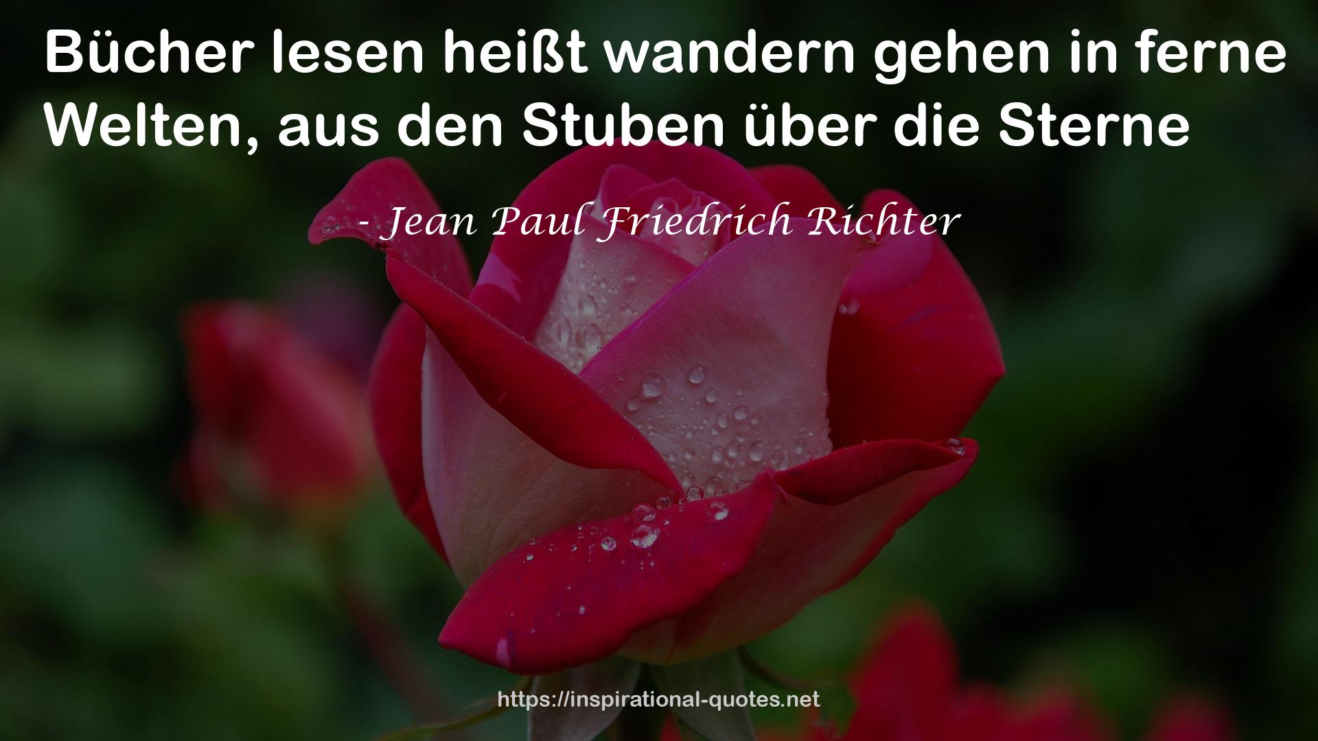 Jean Paul Friedrich Richter QUOTES