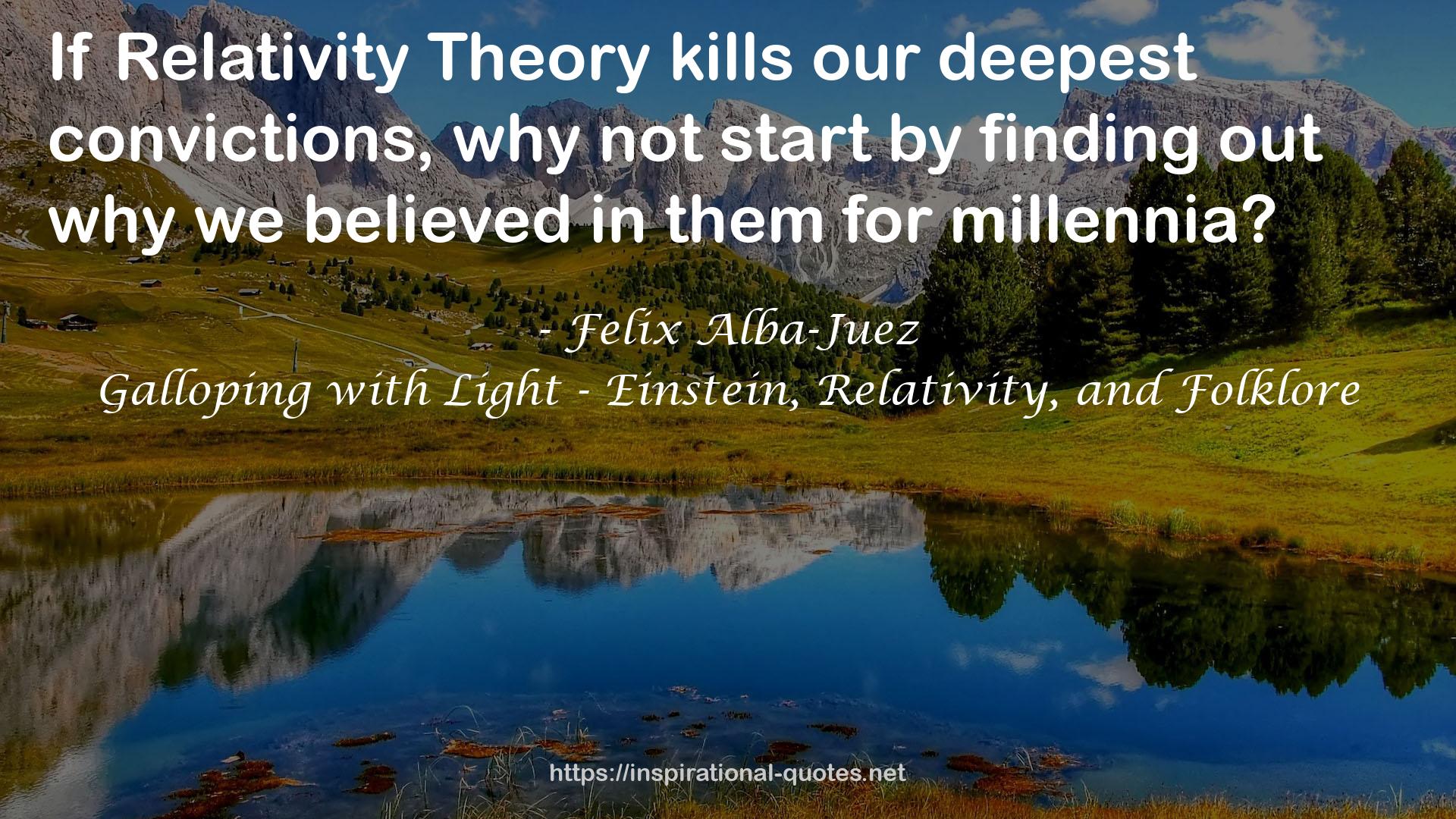Relativity Theory  QUOTES
