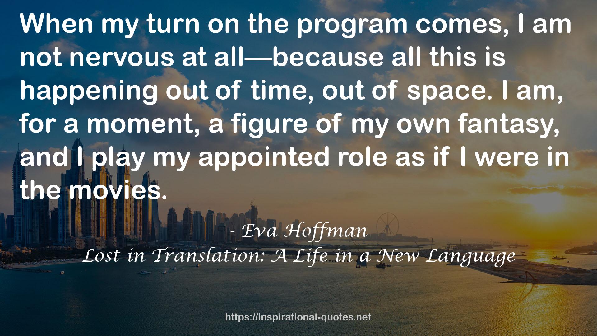 Eva Hoffman QUOTES