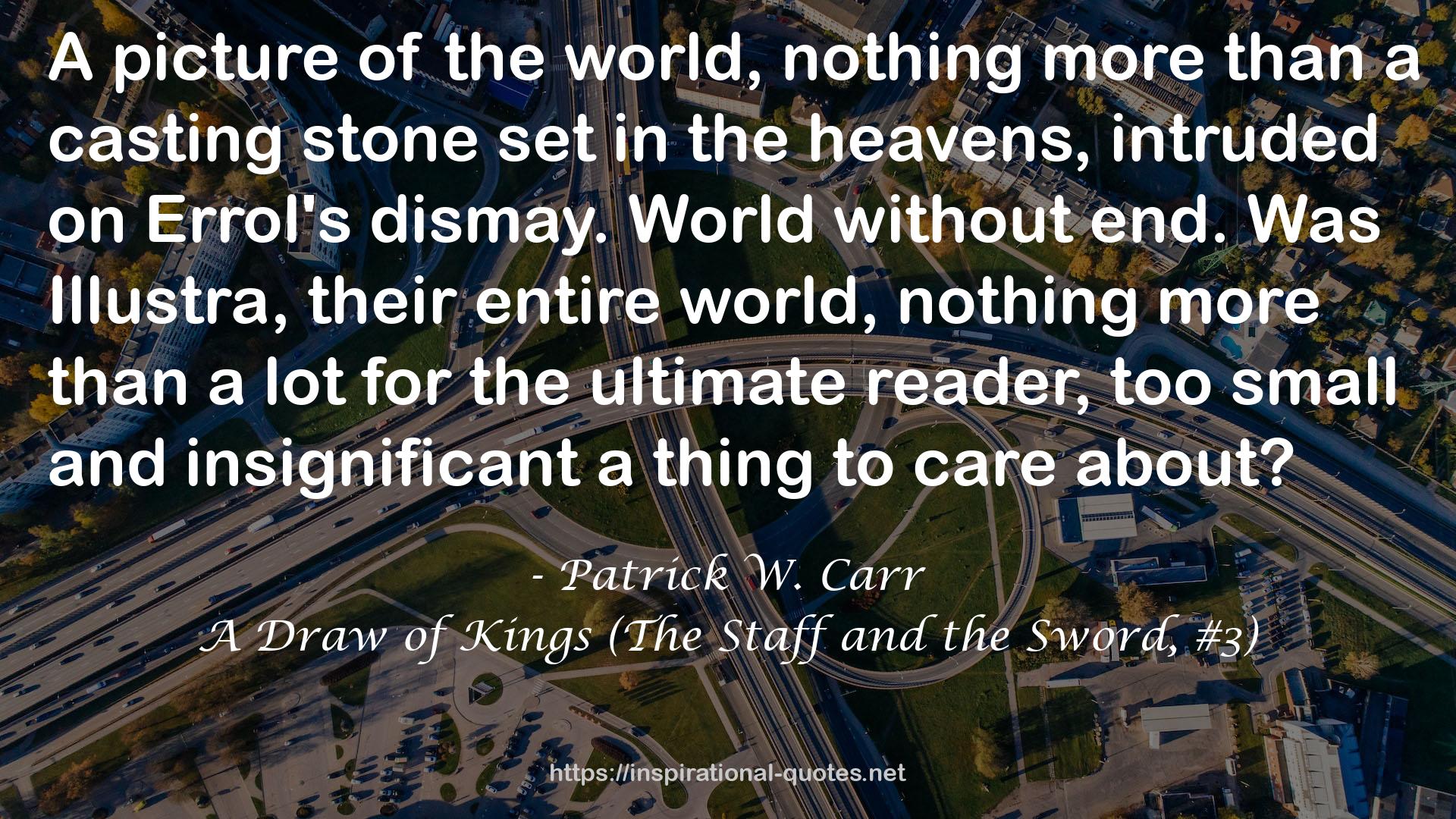 A Draw of Kings (The Staff and the Sword, #3) QUOTES