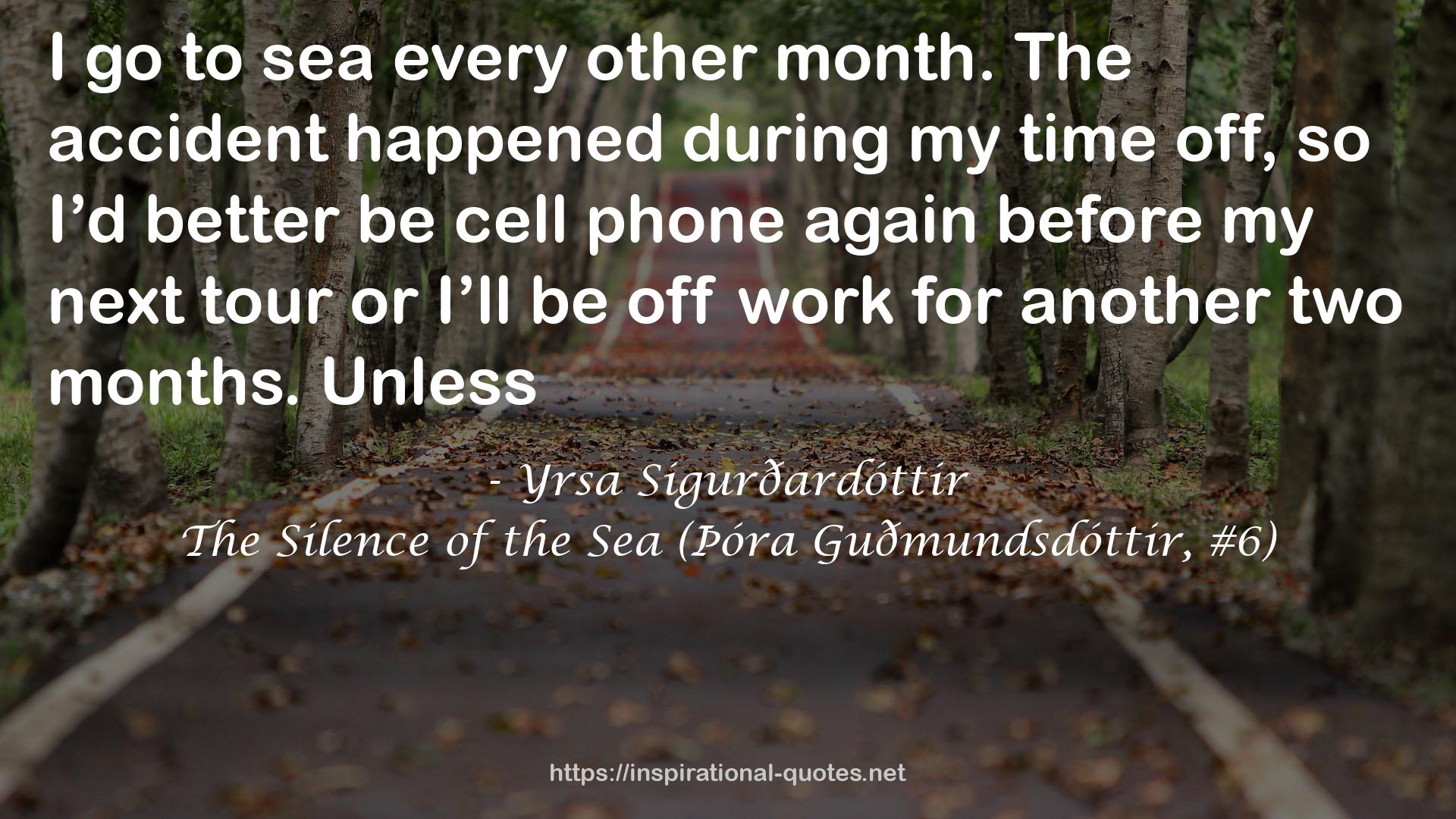 The Silence of the Sea (Þóra Guðmundsdóttir, #6) QUOTES