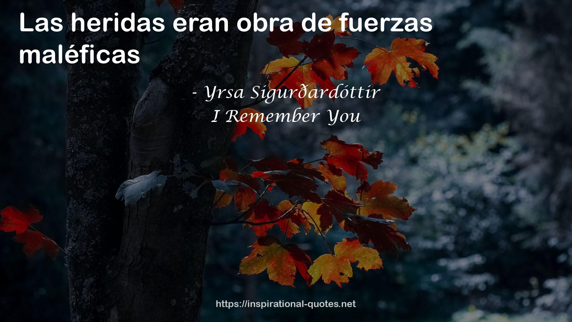 I Remember You QUOTES